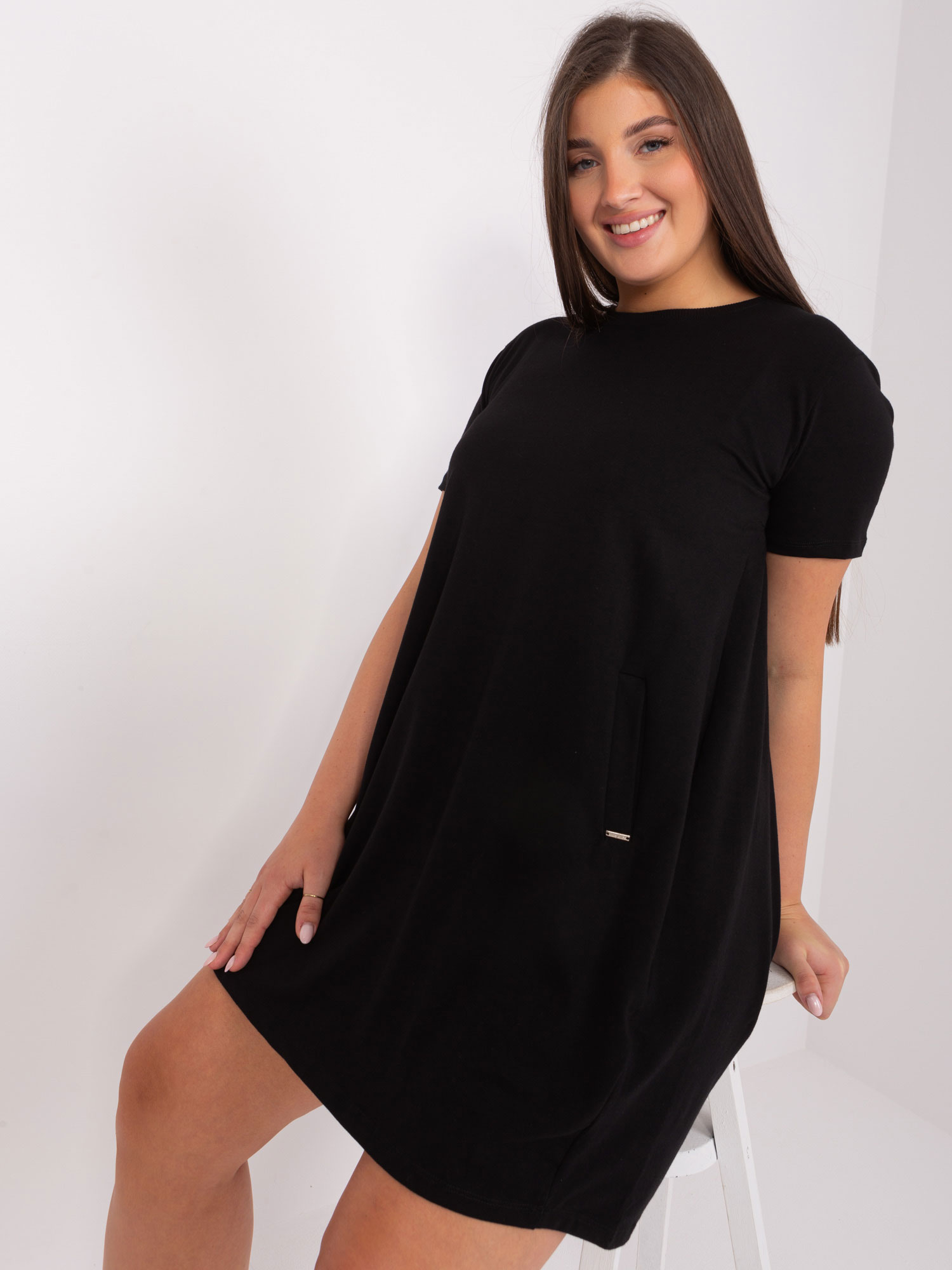 Black Minidress Plus Size Basic