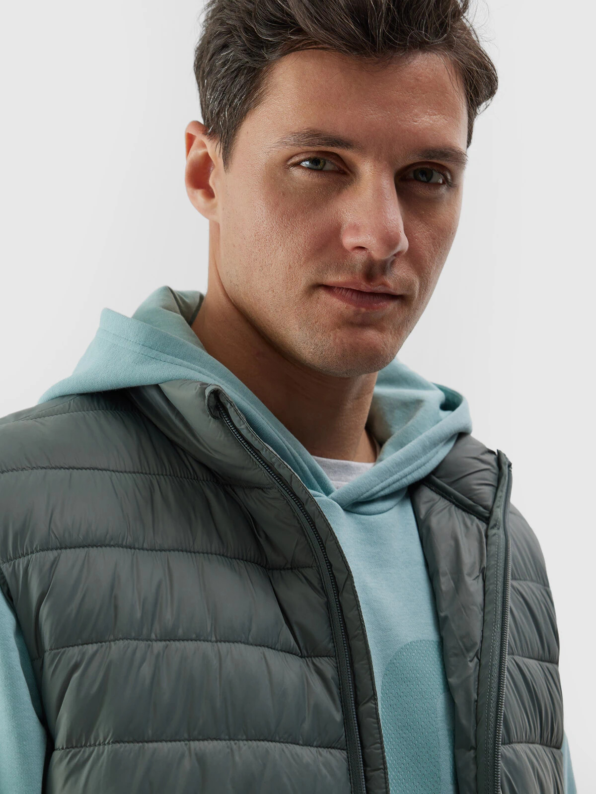 Men's 4F Recycled Down Vest - Green