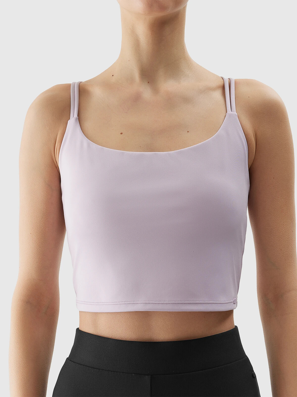 Women's 4F Recycled Fabric Yoga Crop Top - Purple