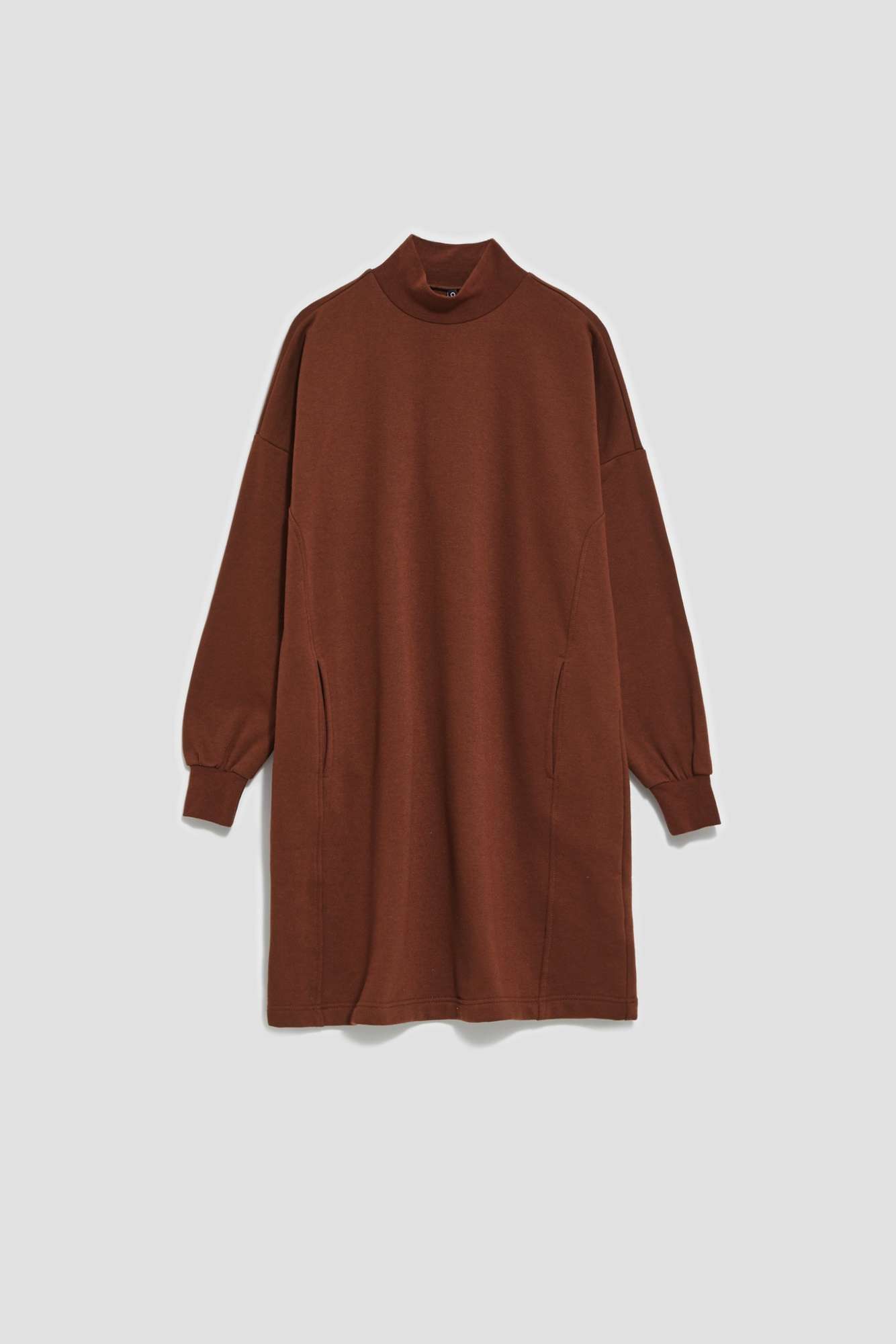 Plain turtleneck dress