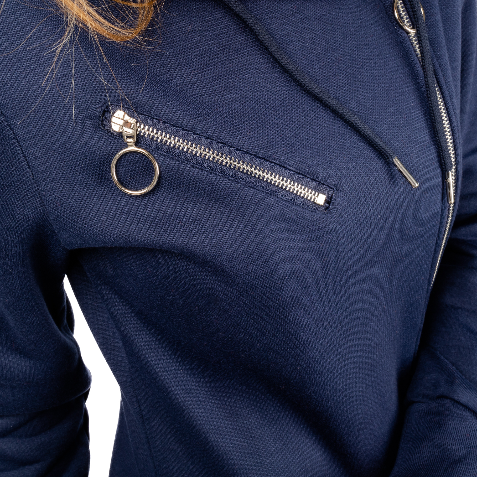 Women&#039;s Extended Sweatshirt GLANO - blue