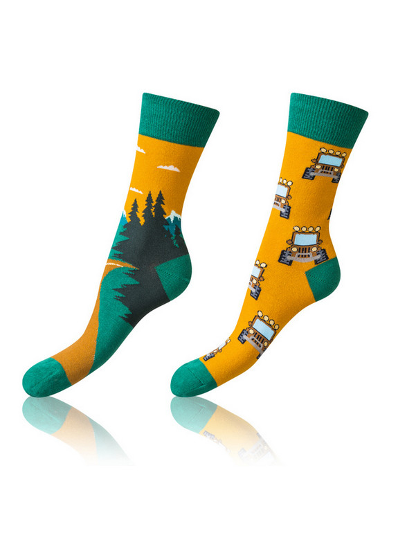 4PACK șosete nebun Bellinda multicolore (BE481044-006)