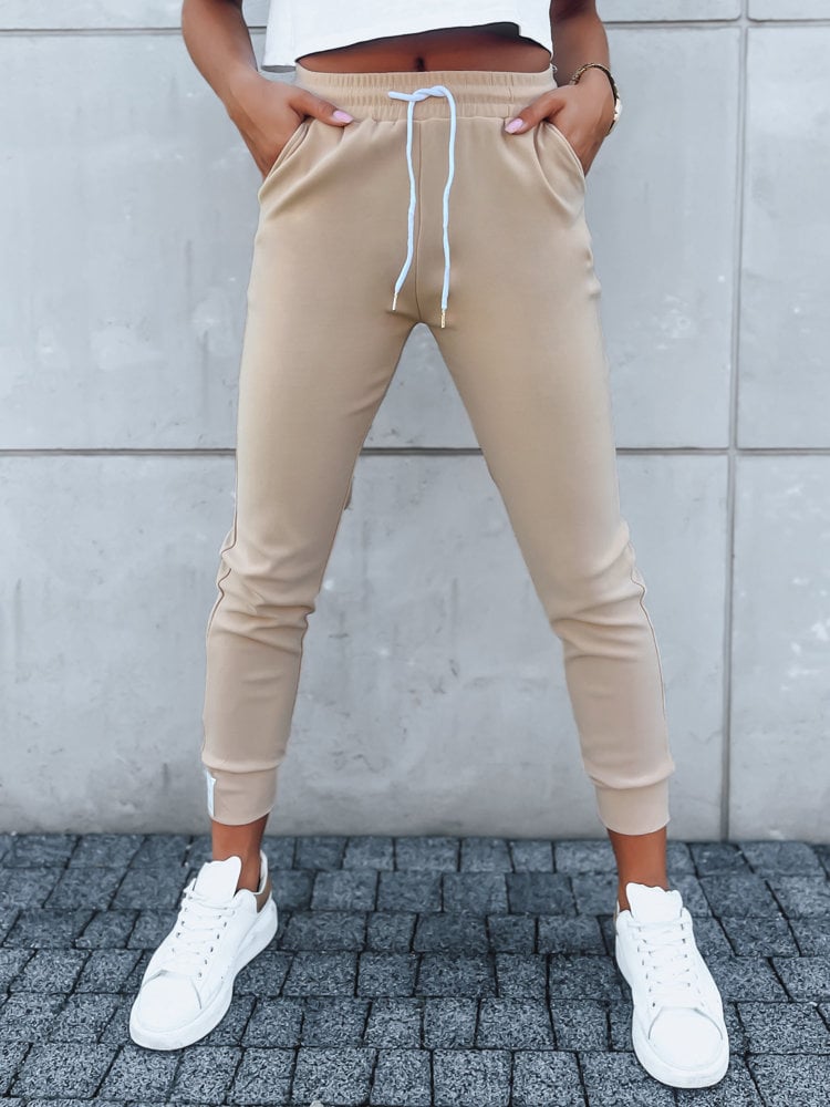 Women's sweatpants MACHI beige Dstreet