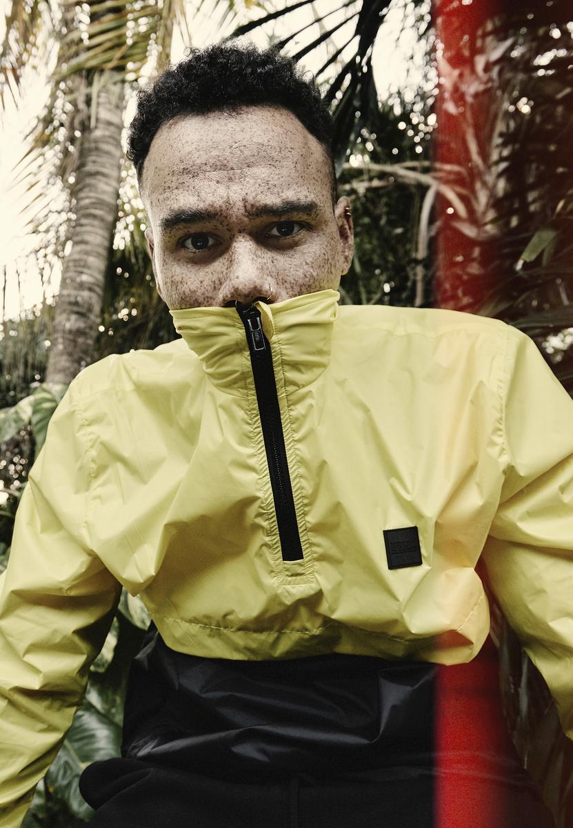 Stand Up Guler Trageți Peste Jacheta brightyellow / BLK