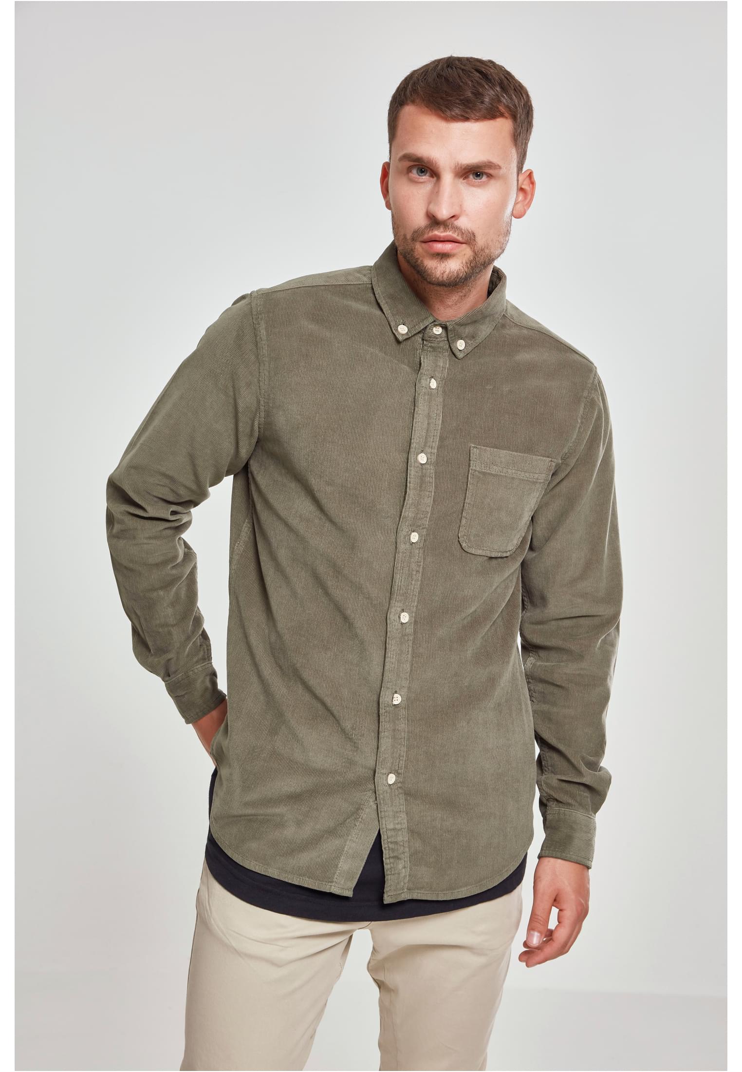 Corduroy Shirt Olive