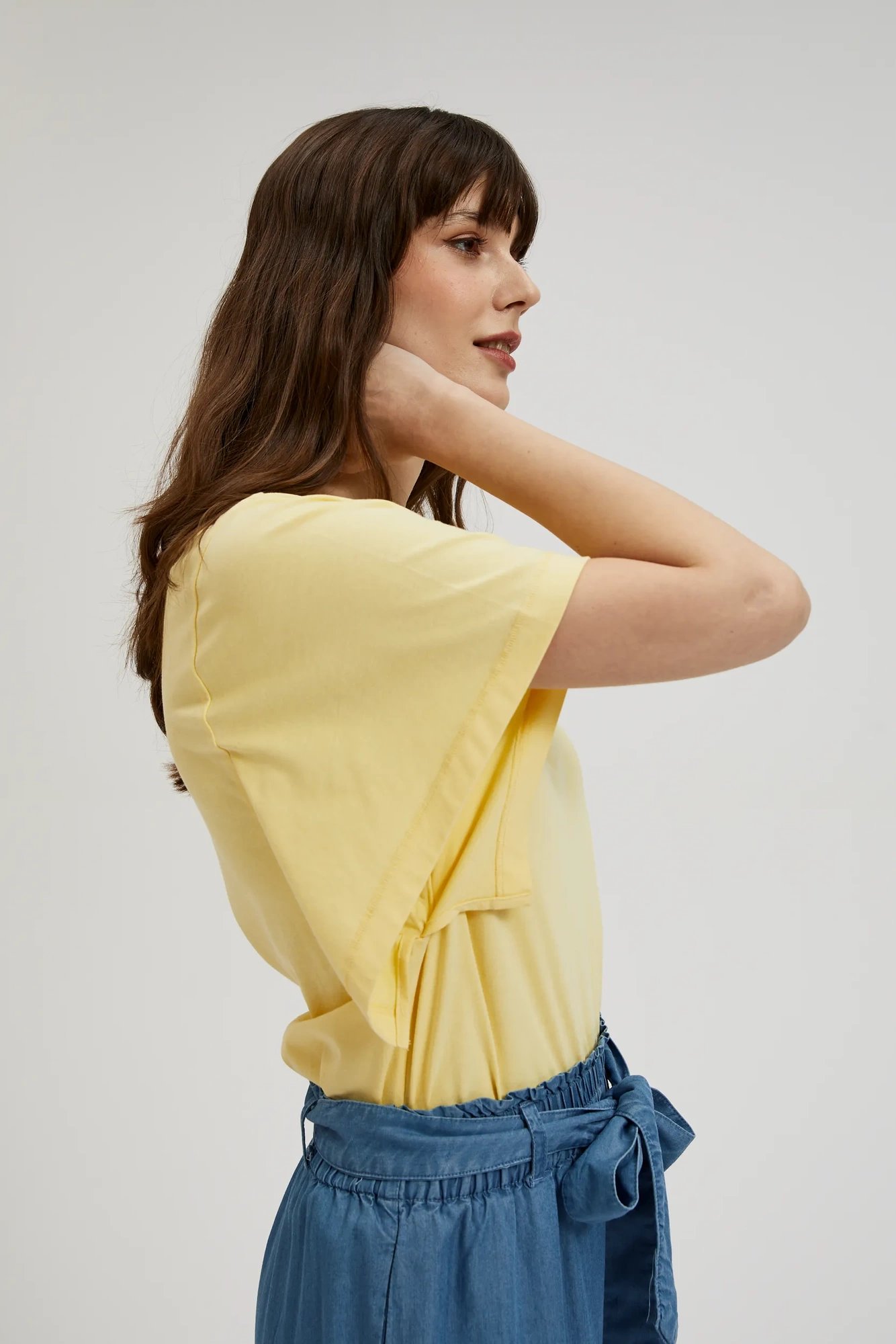 Women's blouse MOODO - light yellow