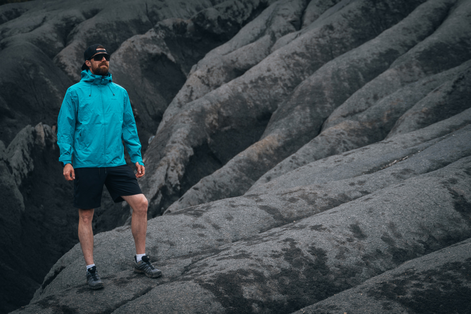 Men's hardshell jacket HUSKY Nelory M grey