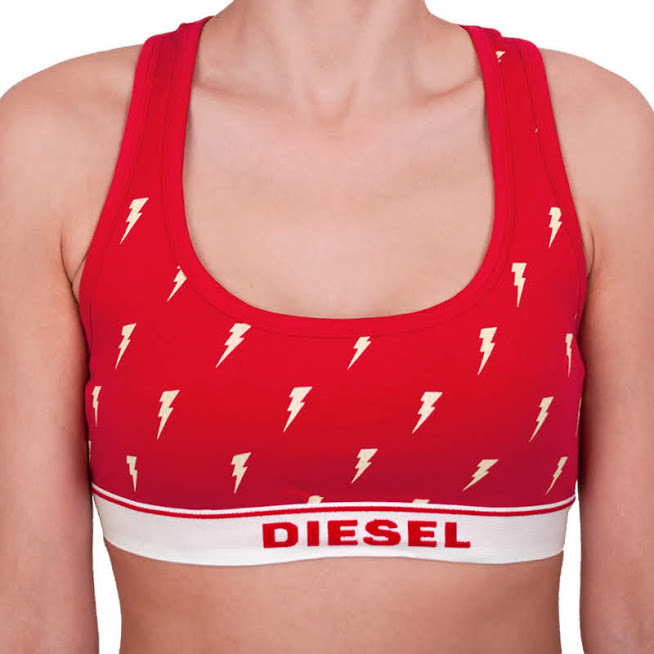 Levně Women's bra Diesel red (00SK86-0NAVY-42A)