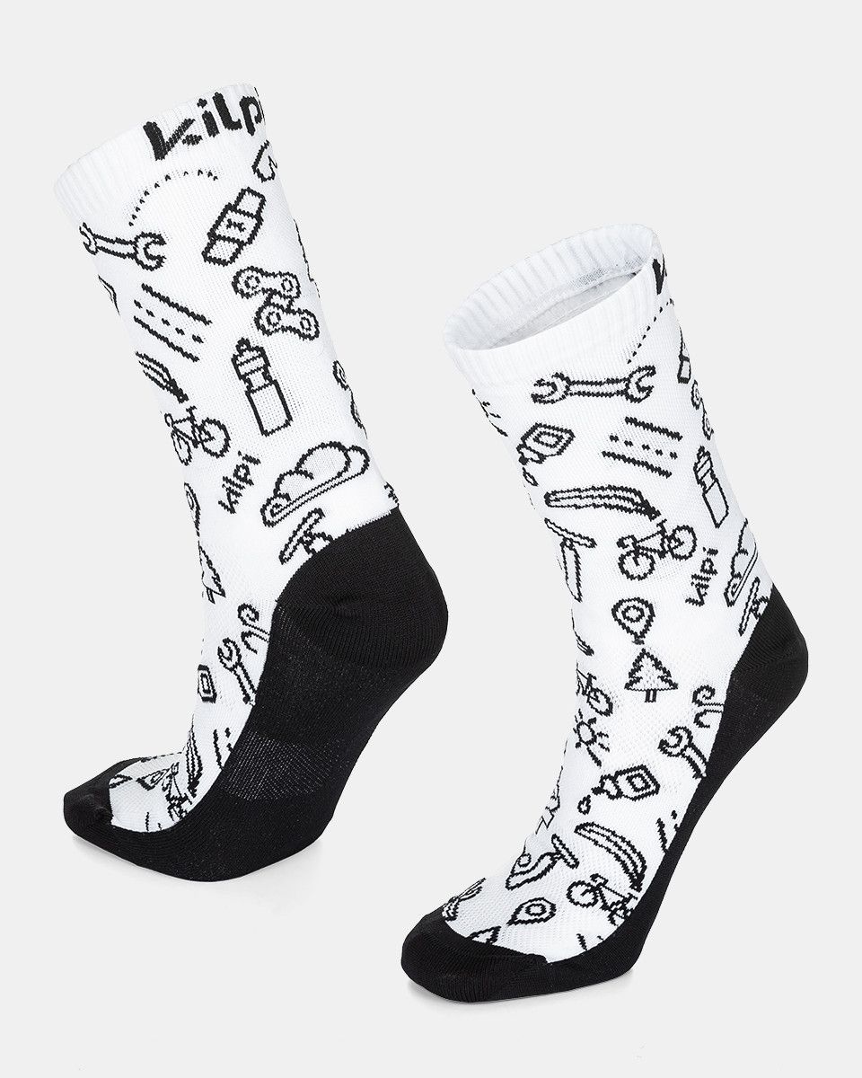 Levně Unisex sportovní ponožky Kilpi FINISHER-U Bílá
