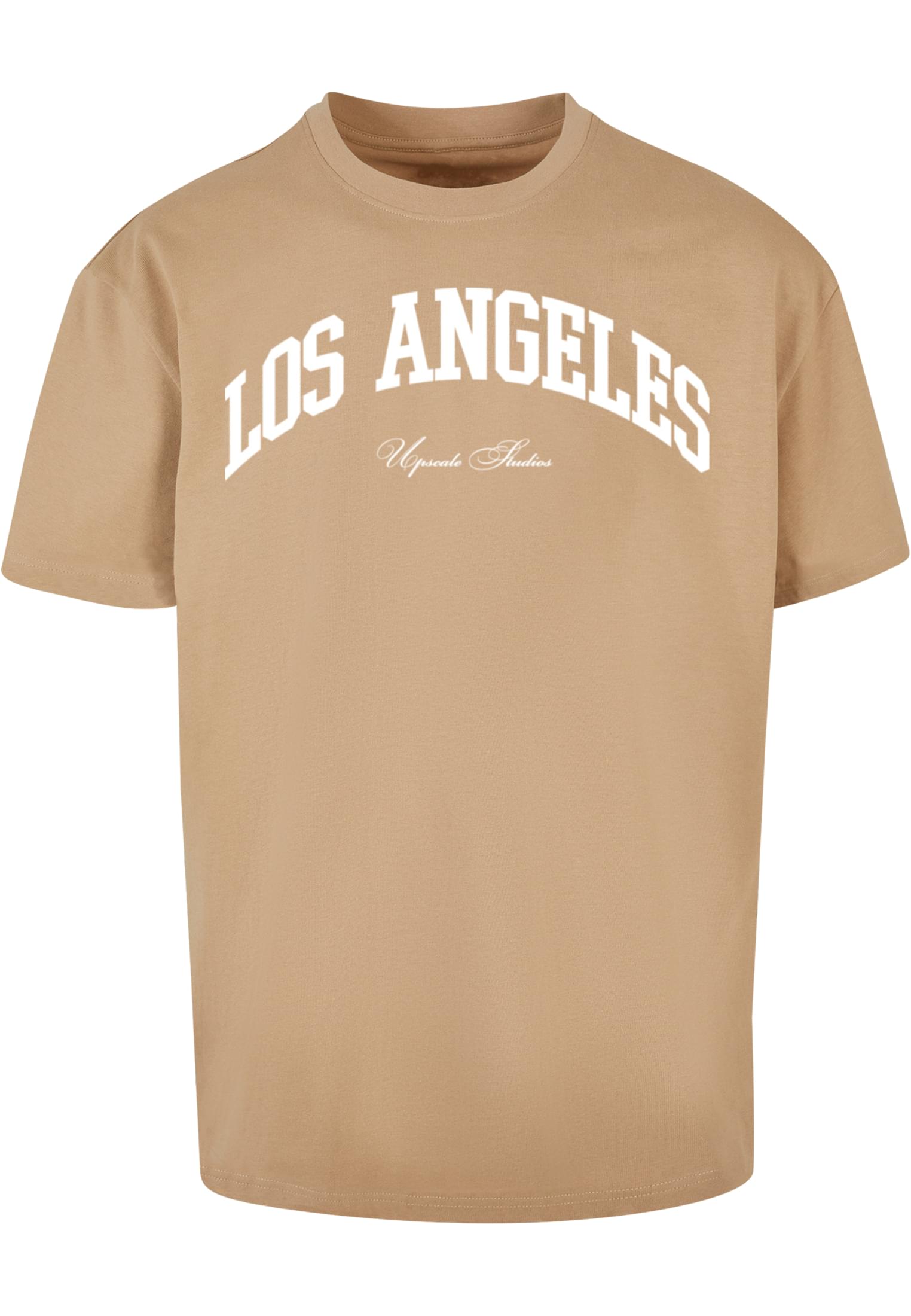 L.A. College Oversize Union T-Shirt Beige