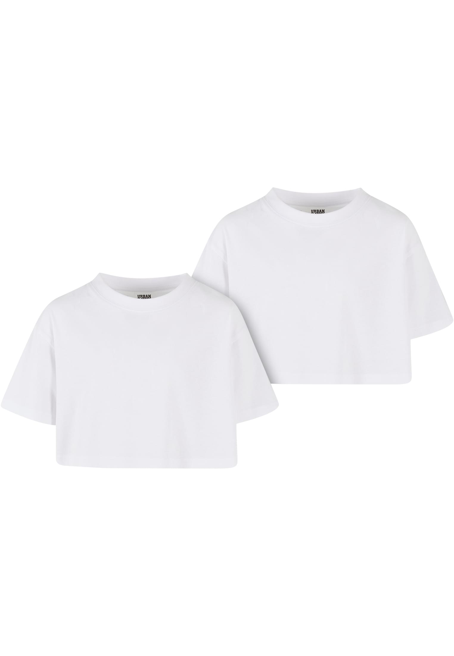 Levně Dívčí krátké tričko Short Kimono Tee - 2 Pack bílé+bílé