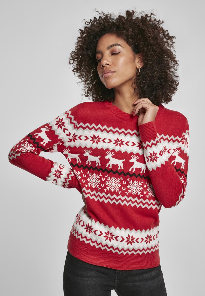 Značka URBAN CLASSICS - Ladies Norwegian Christmas Sweater X-masred