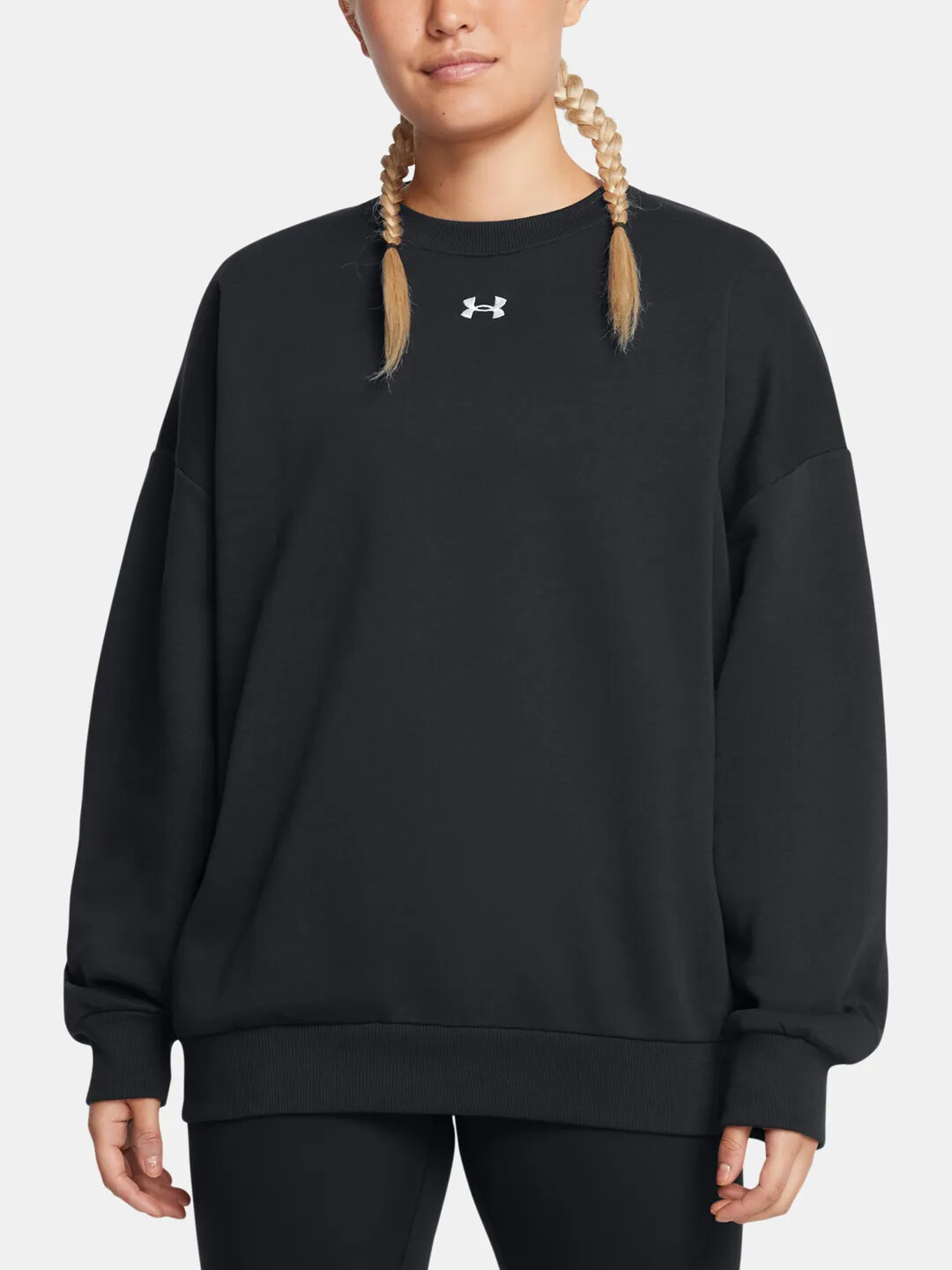 Womens Under Armour Rival Fleece OS Crew Sweatshirt