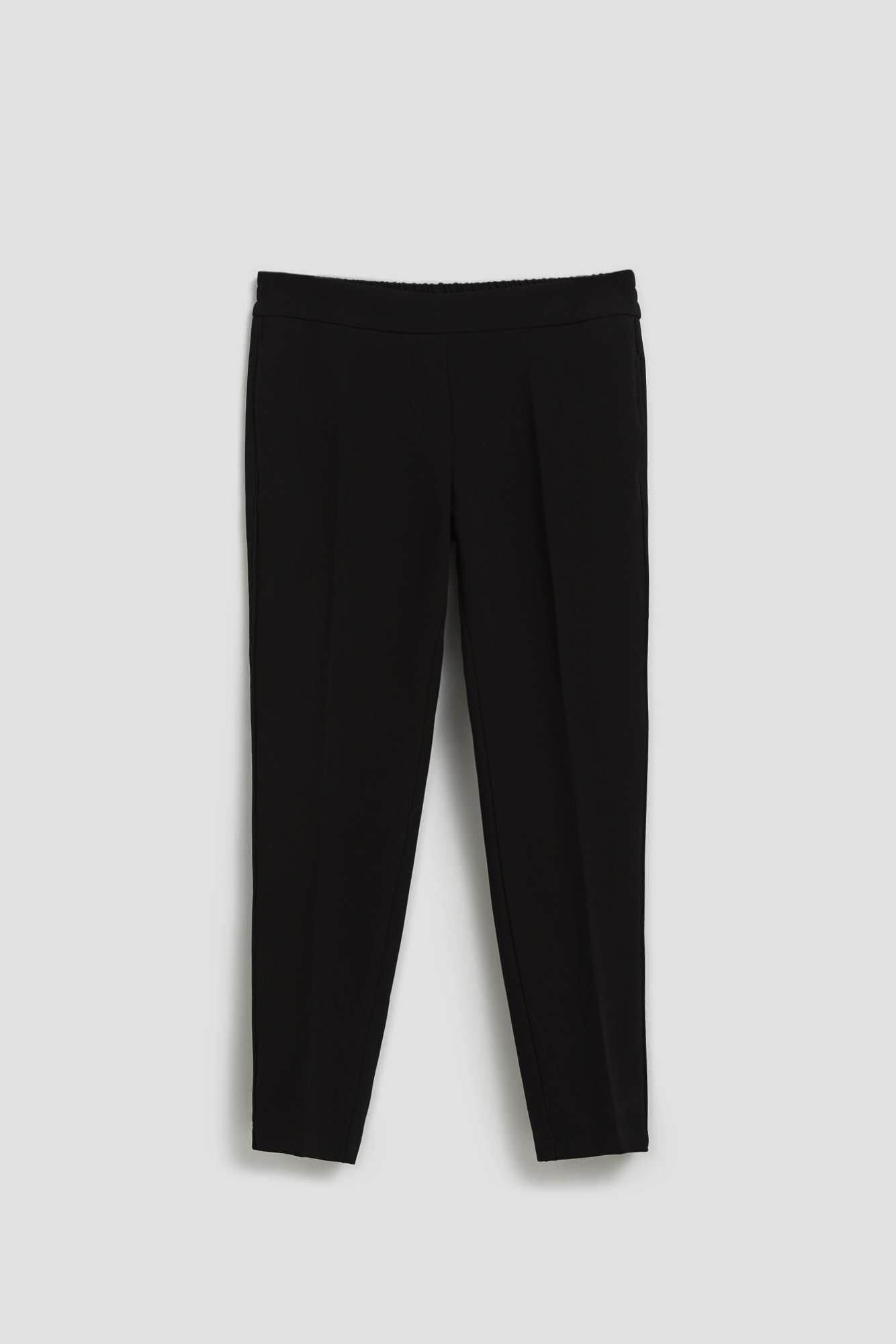 Wrinkled 7/8 leg trousers