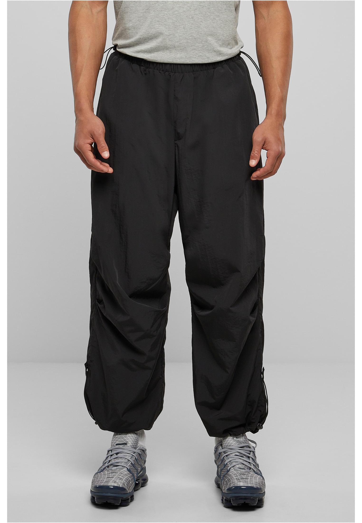 Nylon Parachute Pants Black