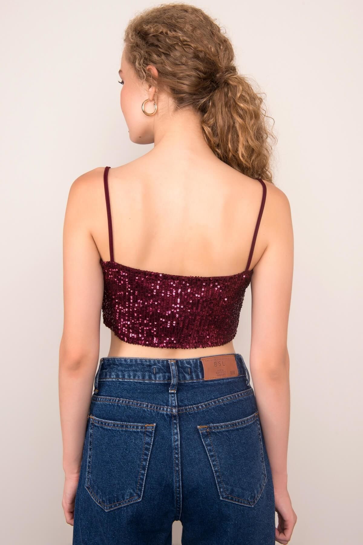 BSL Maroon scurt de top