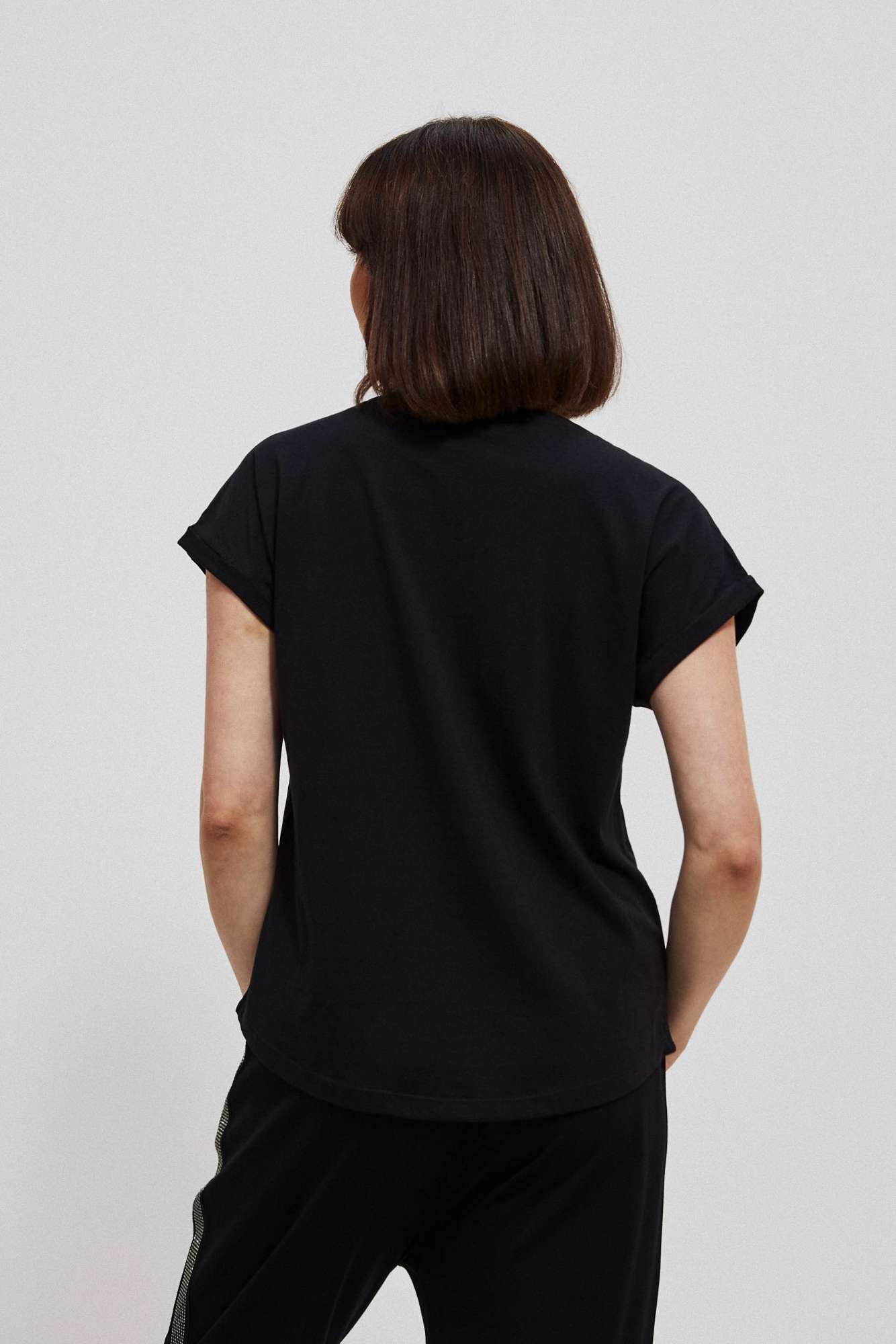 Cotton blouse with decorative print