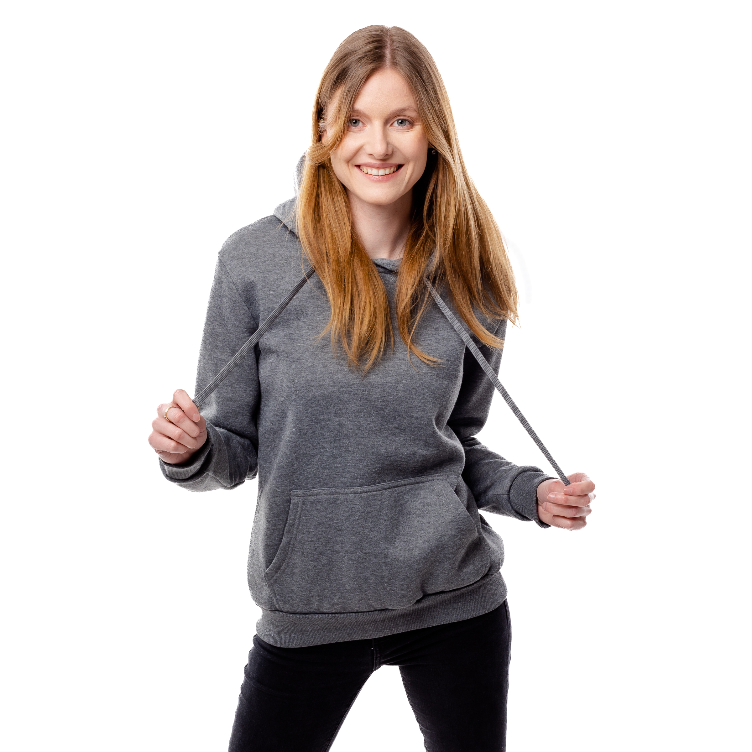 Women&#039;s Hoodie GLANO - dark gray