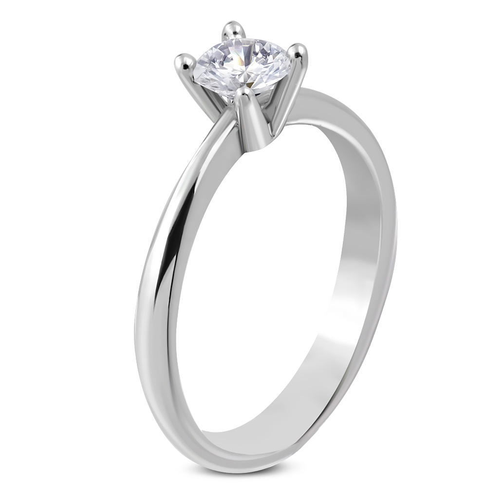 Engagement ring surgical steel classic II