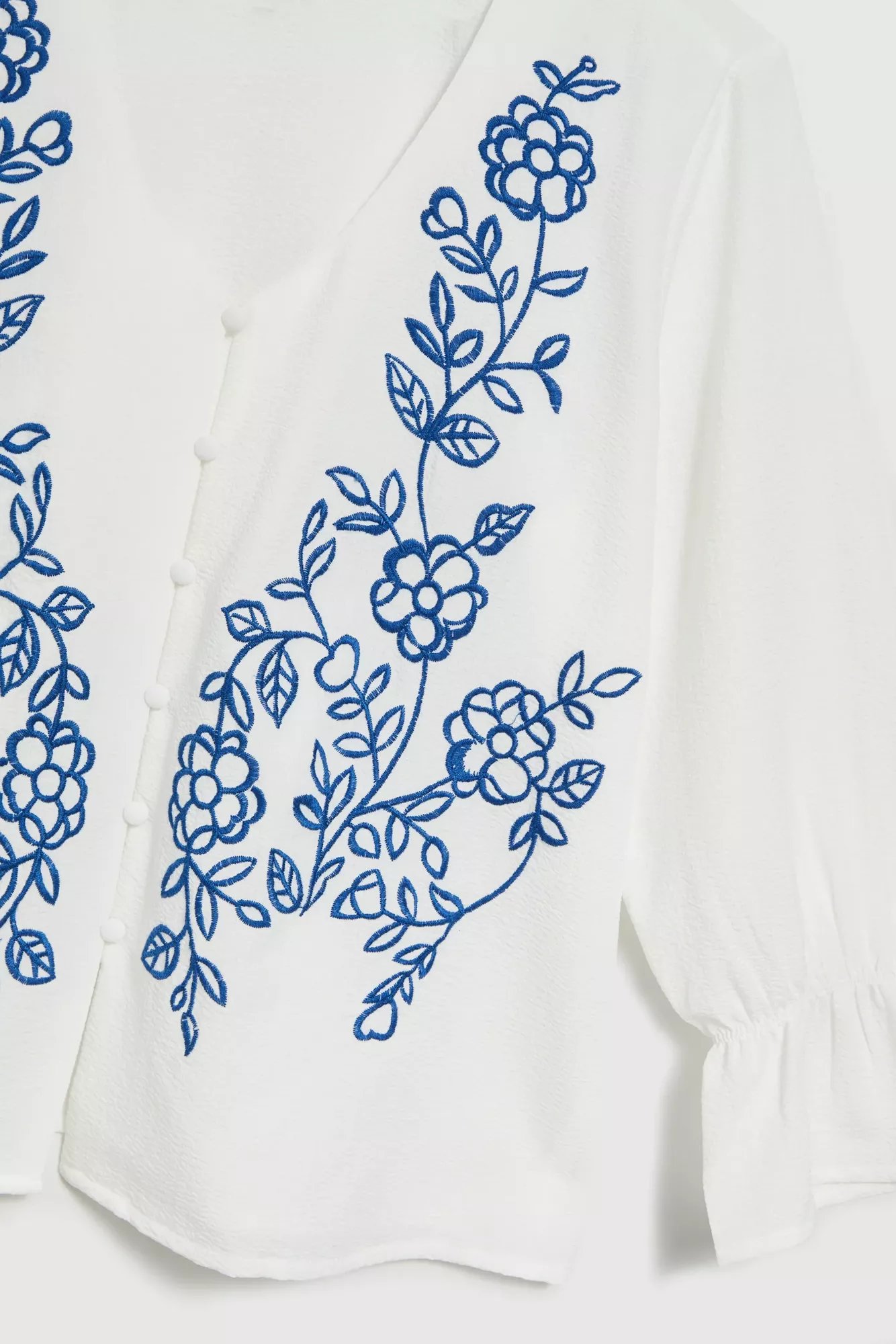 Women's shirt with MOODO pattern - white