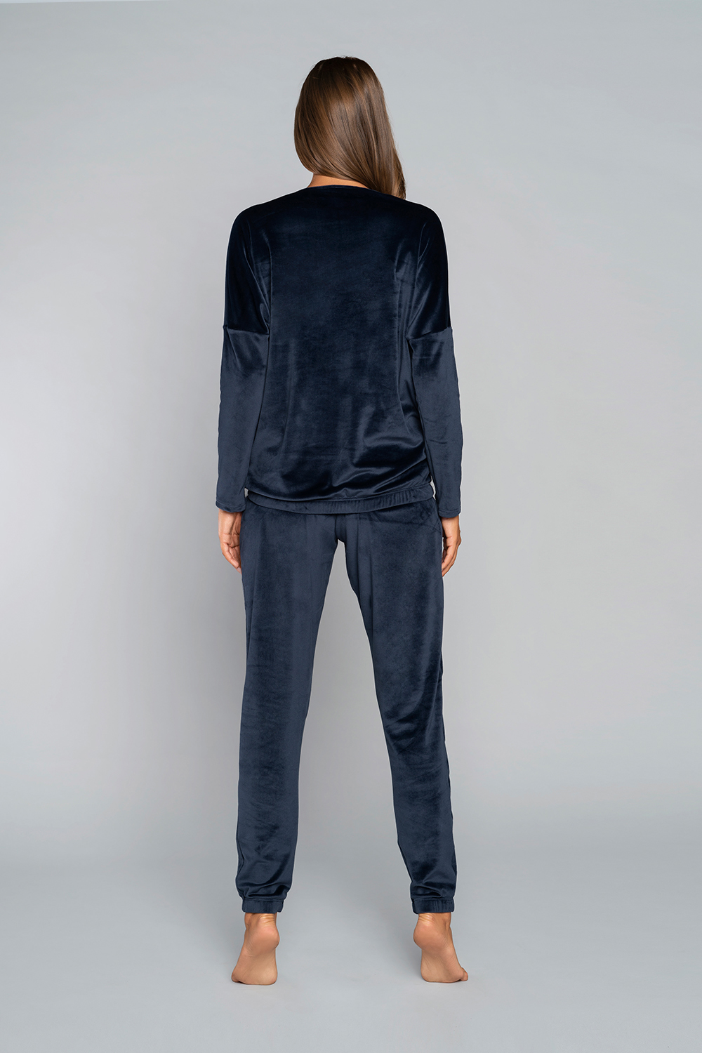 Women&#039;s Juga set, long sleeves, long trousers - dark blue