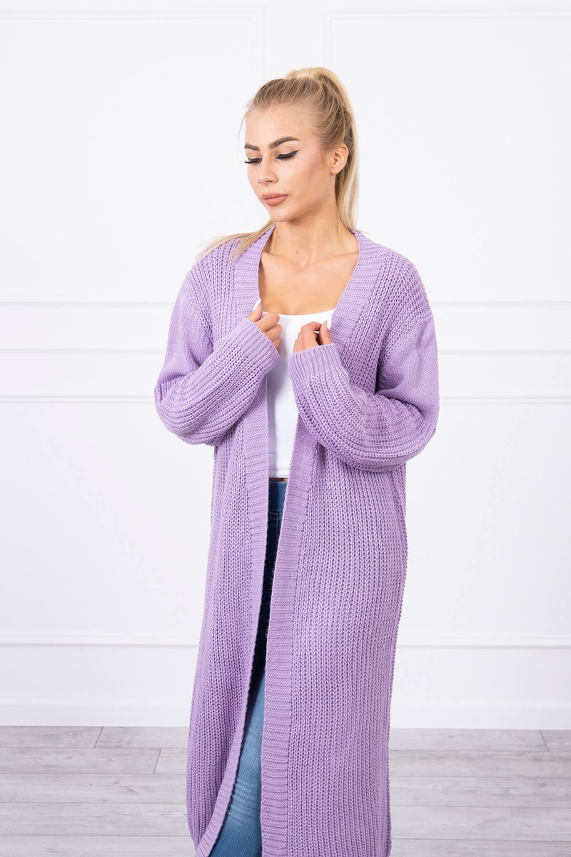 Sweater long sweater light purple