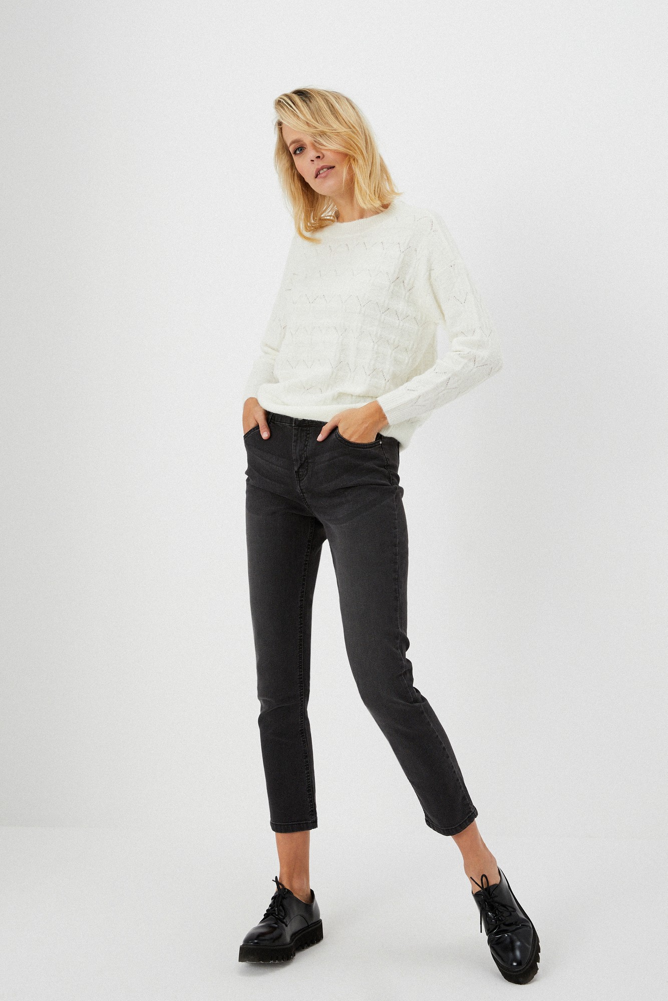 Pantaloni din denim 7/8