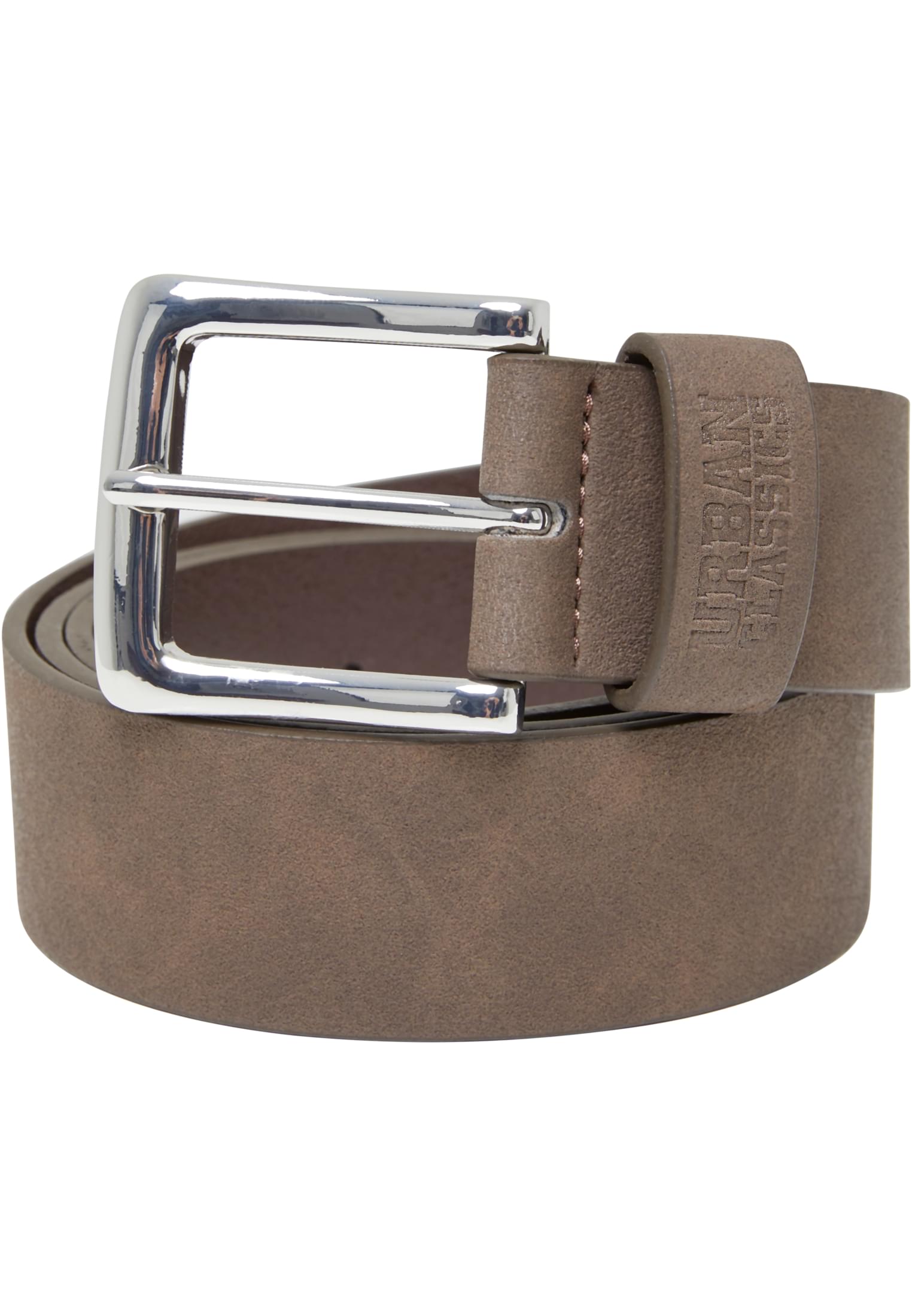 Pásek Suede Leather Imitation Belt hnědý