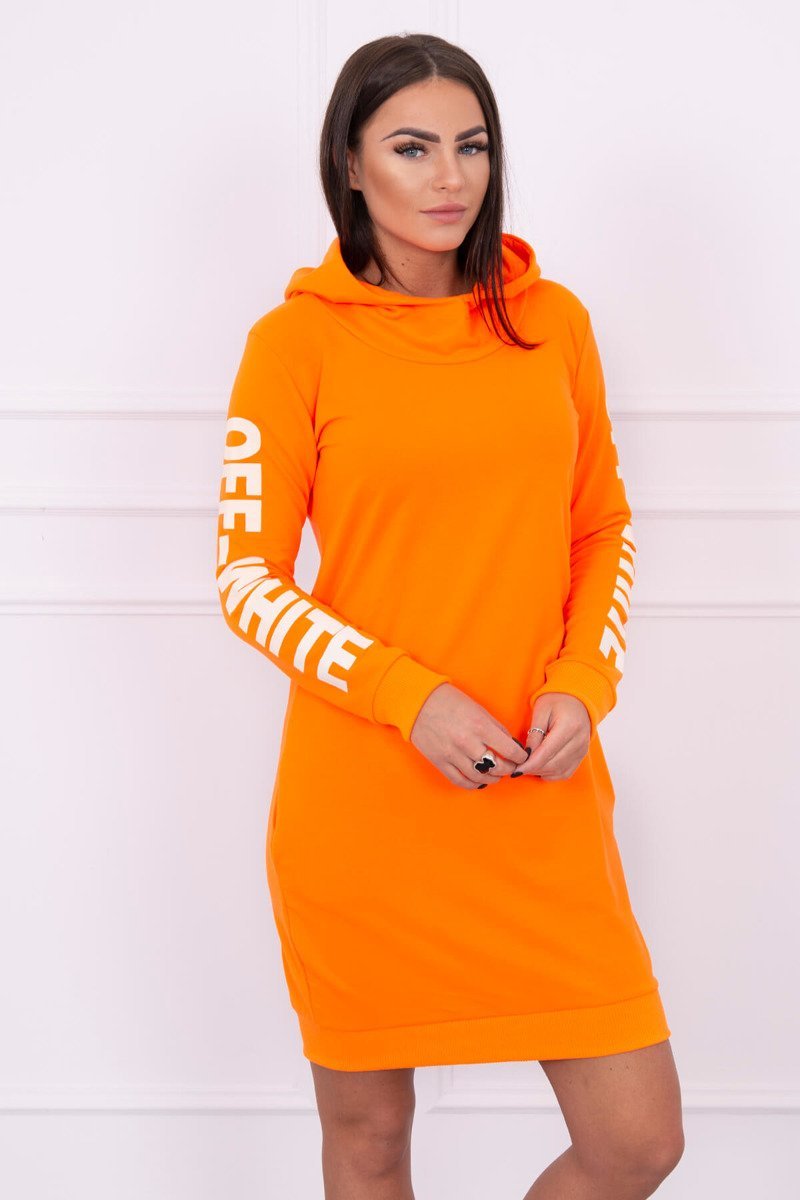 Dress Off White Orange Neon