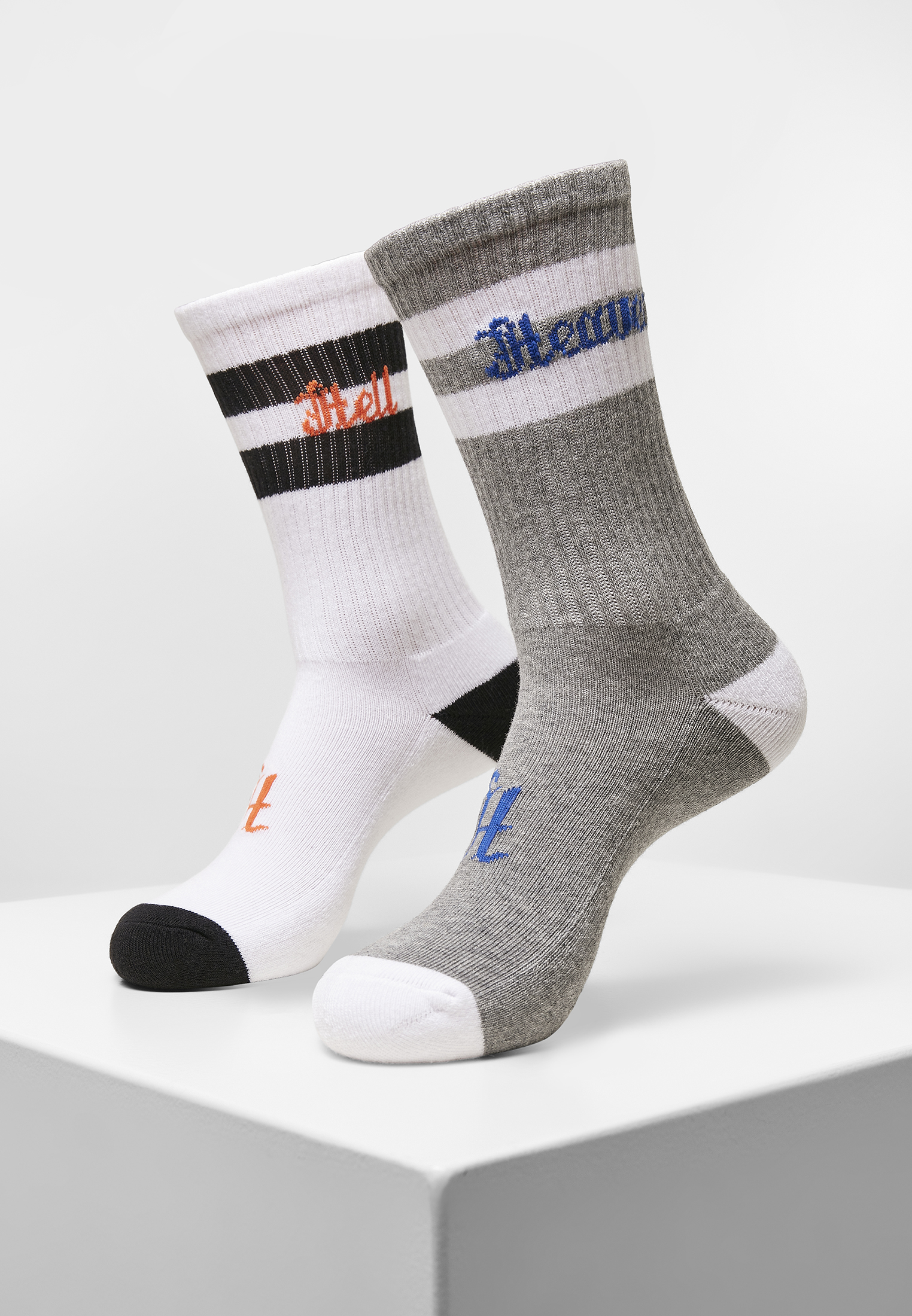 Nebe Hell Socks 2-Pack šedá/bílá