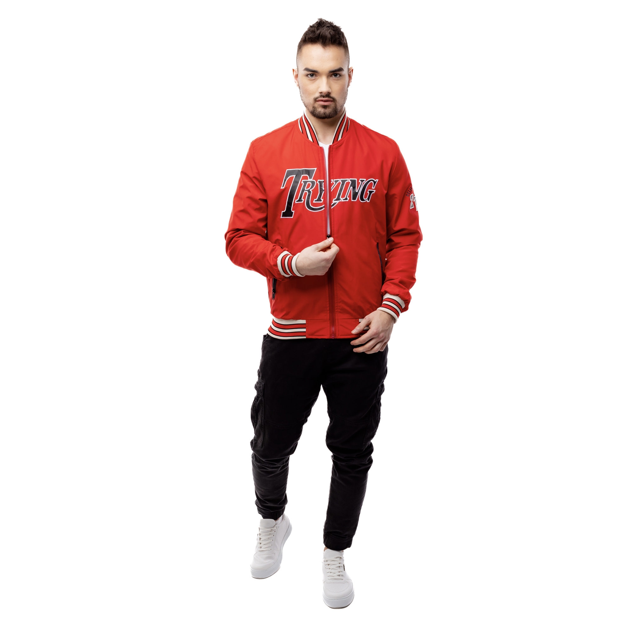 Jachetă de baseball pentru bărbați GLANO - roșu