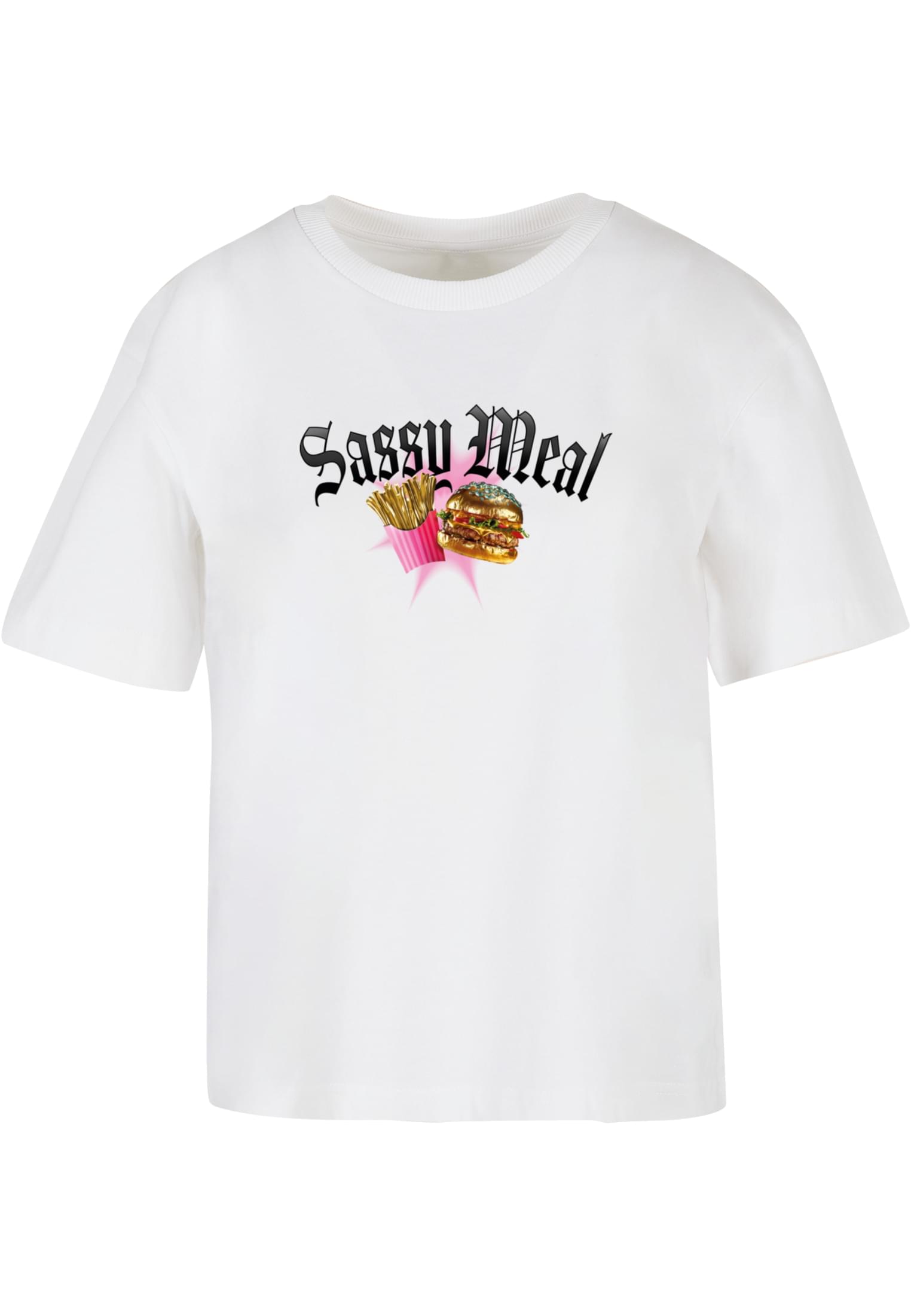 Women's T-shirt Sassy Meal White