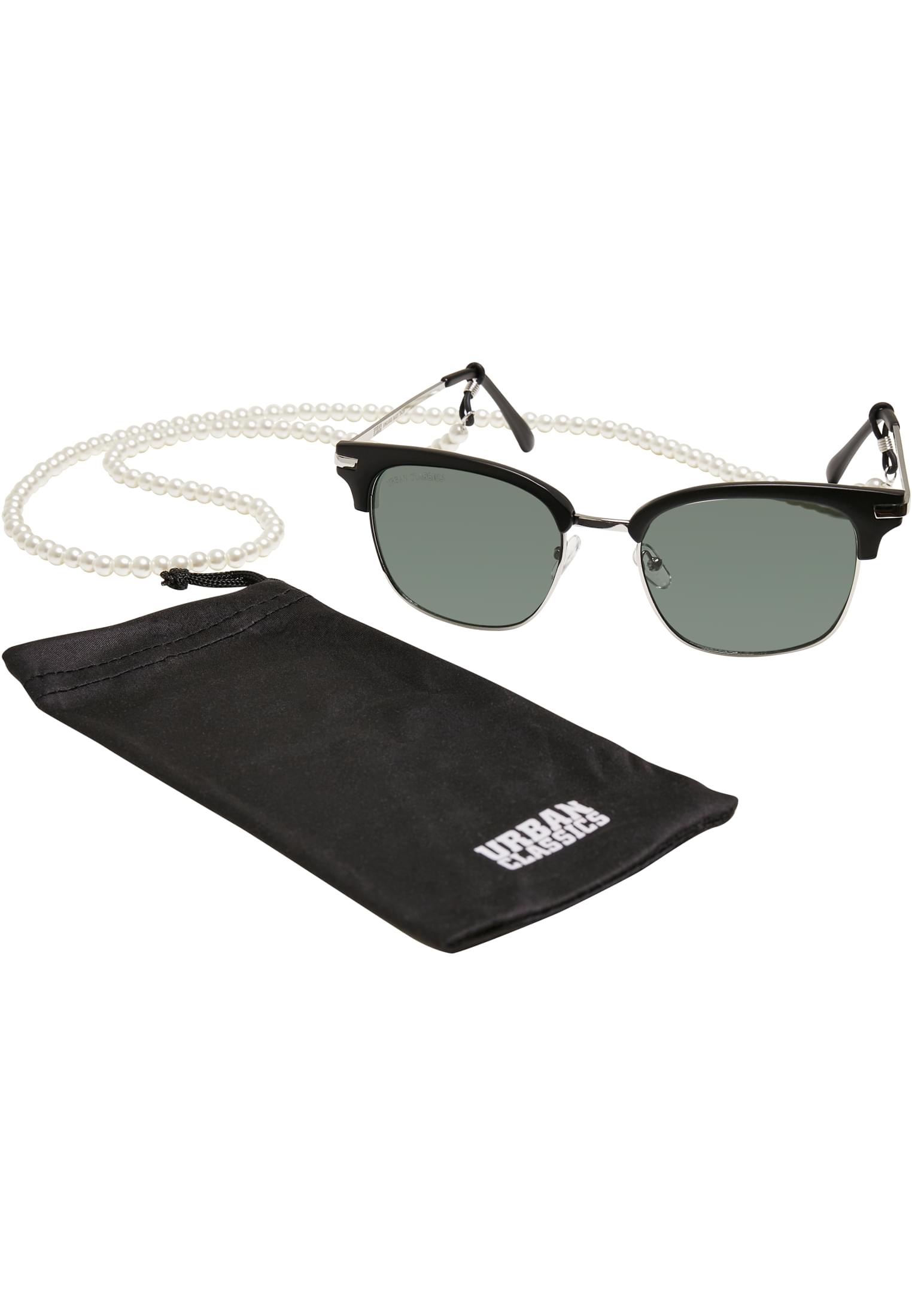 Crete sunglasses with chain black/green