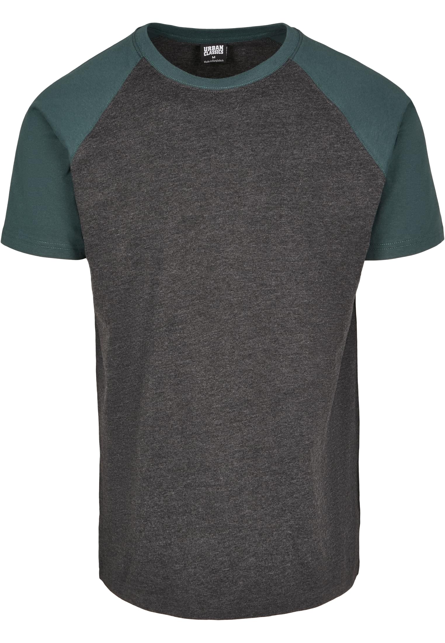 Raglan Contrast Tee Uhlově Zelené/bottlegreen