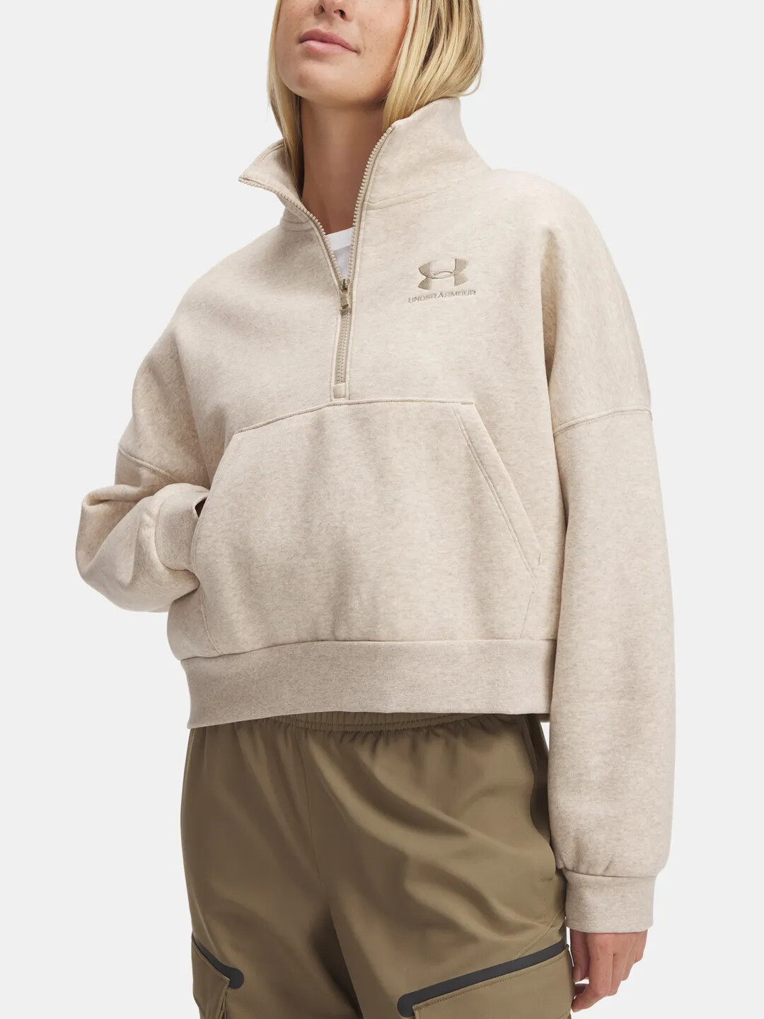 Womens sweatshirt Under Armour Icon Fleece OS HZ