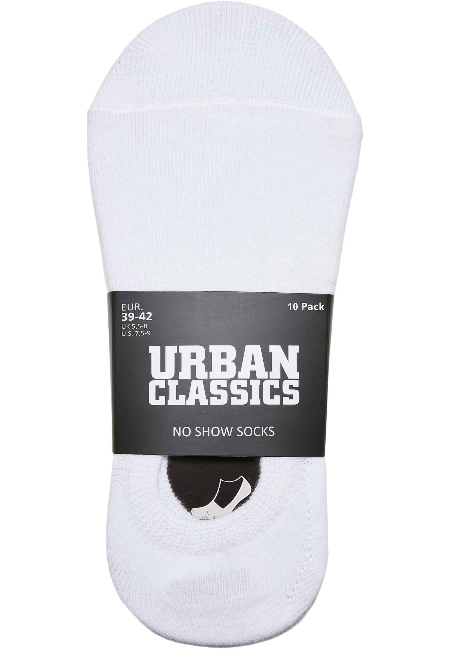 Levně No Show Socks 10-Pack white