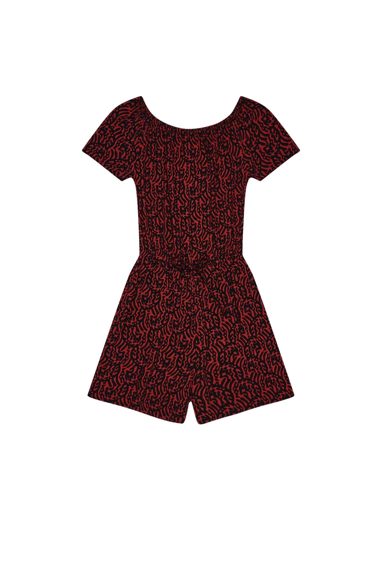 Short viscose jumpsuit