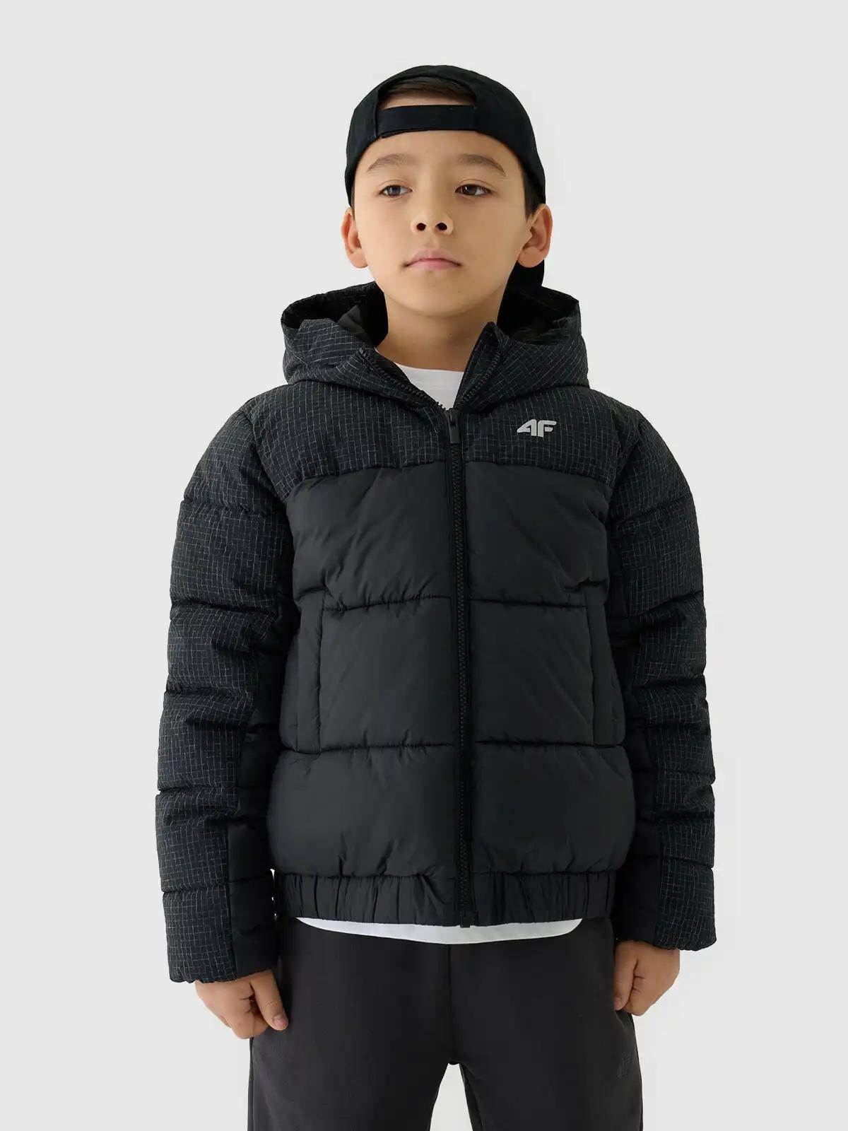 Boys' winter jacket 4F