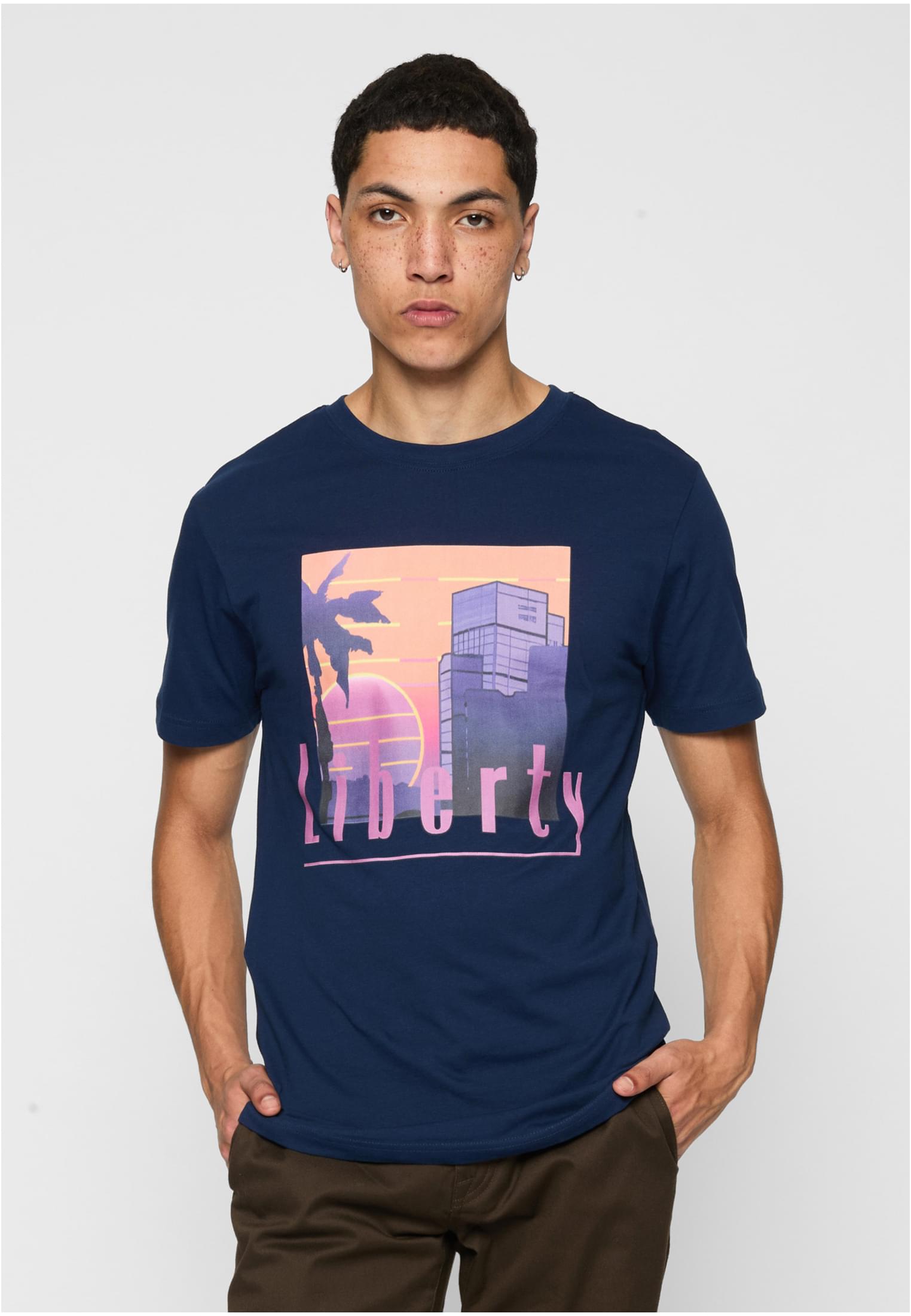 Liberty Sunset Navy Lightweight T-Shirt