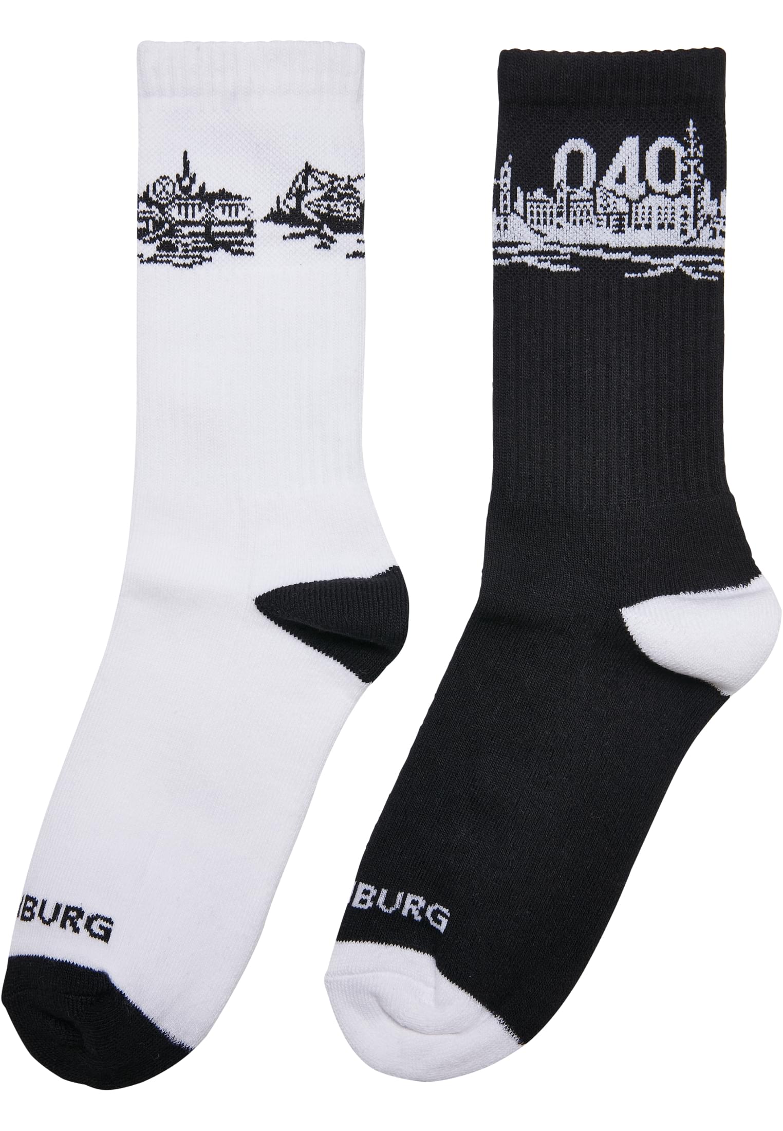 Levně Ponožky Major City 040 2-Pack černá/bílá