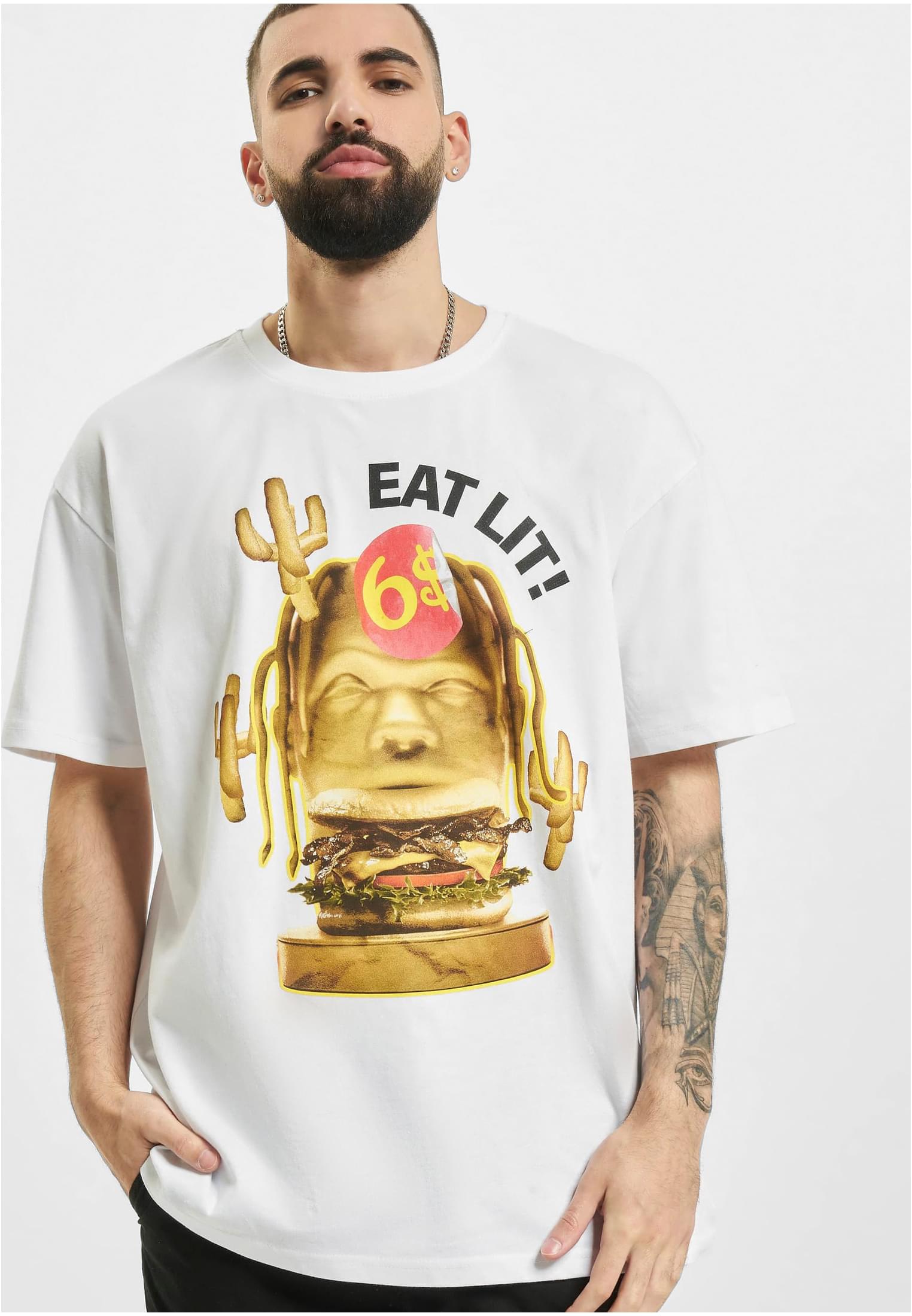 Eat Lit Oversize Tee White