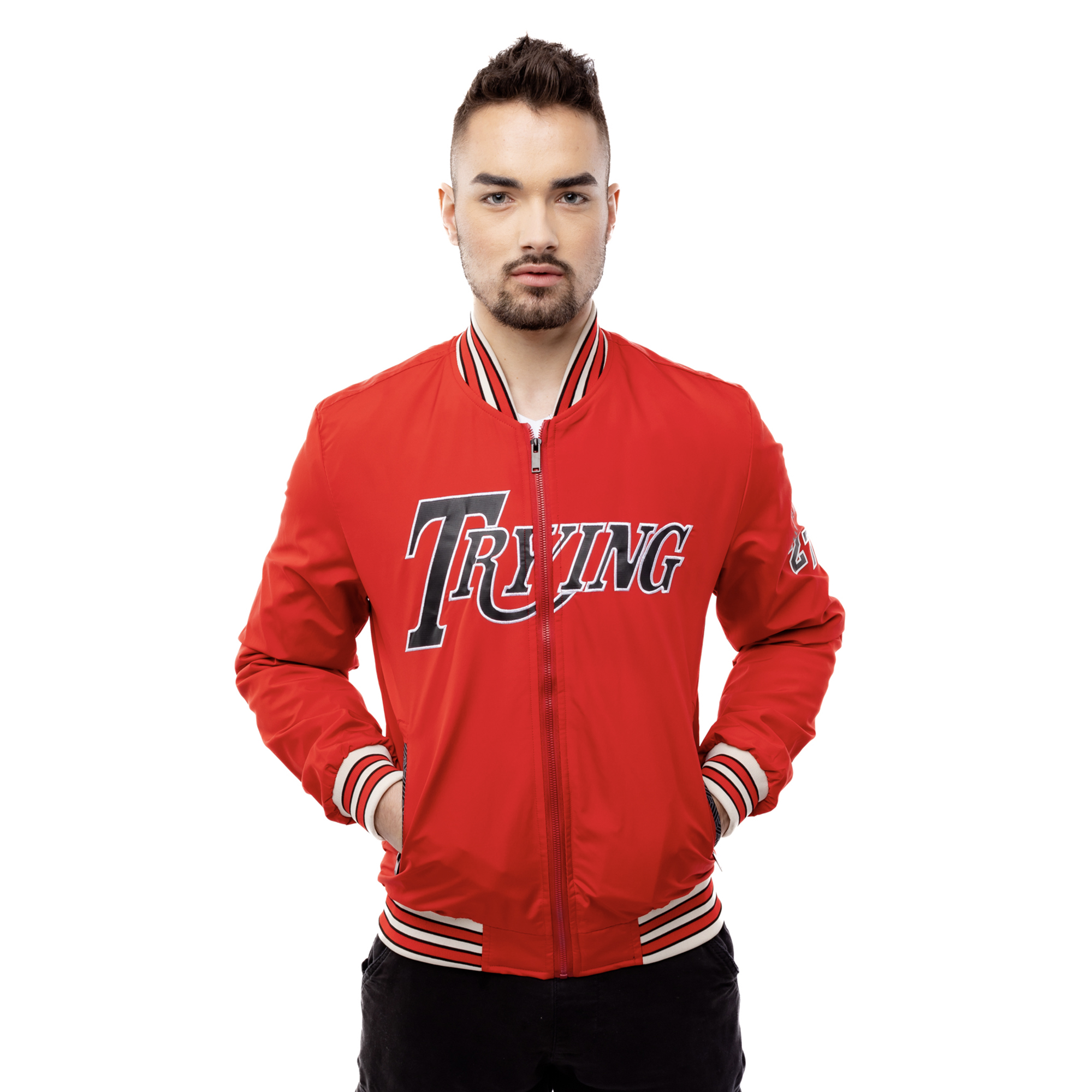 Jachetă de baseball pentru bărbați GLANO - roșu
