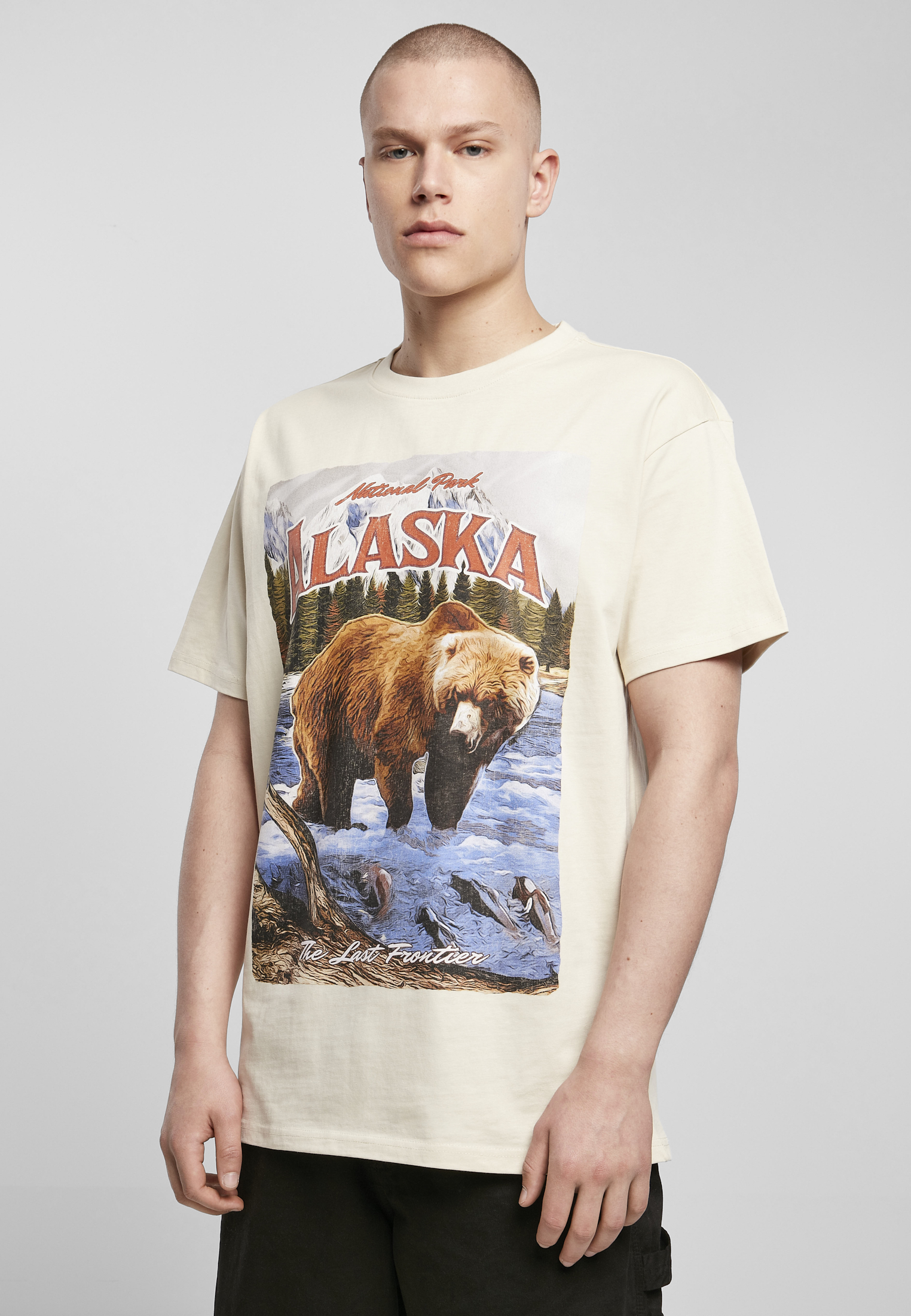 Alaska Vintage Oversize Sand Tee