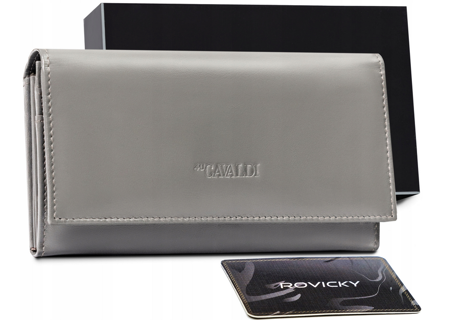 Leather wallet CAVALDI RFID