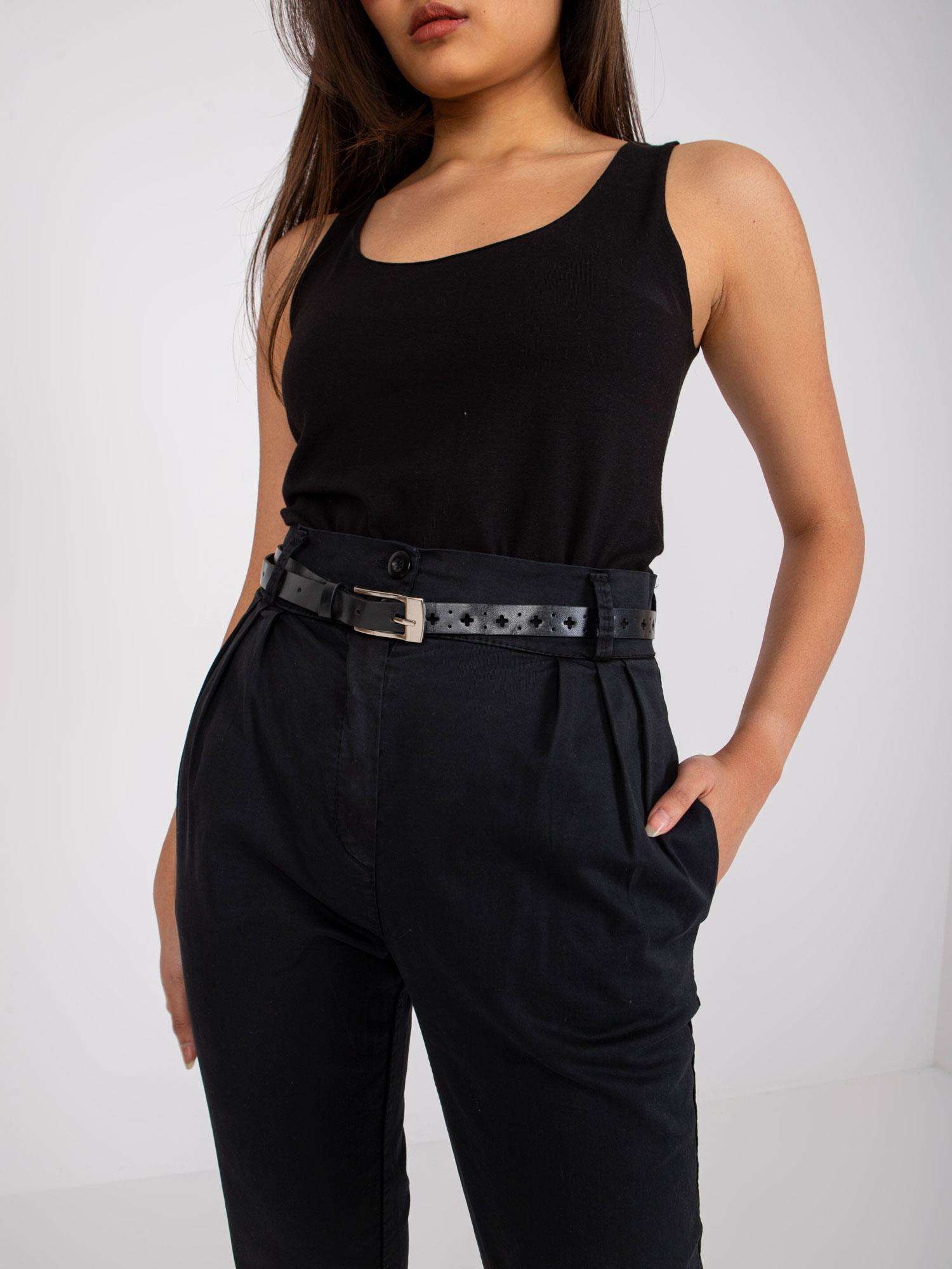 Chiloți negri cu țesătură Regine