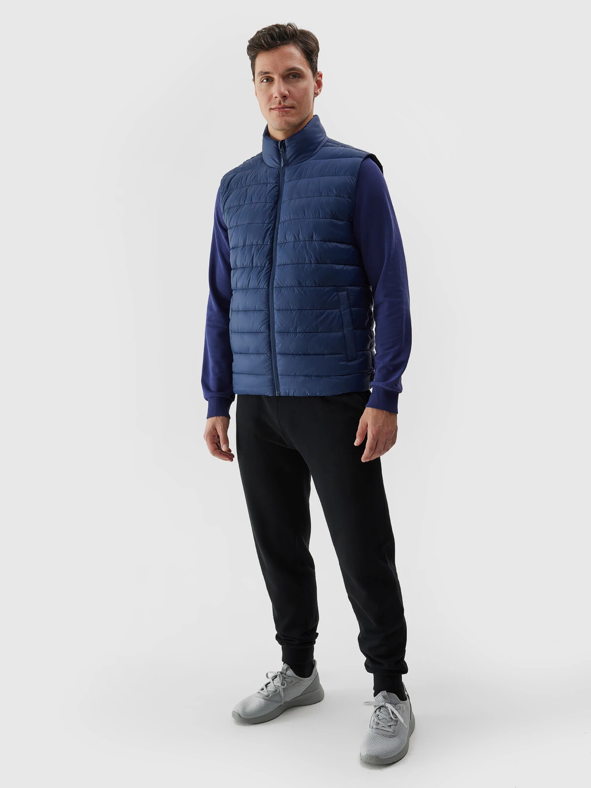 Men&#039;s 4F Recycled Down Vest - Navy Blue
