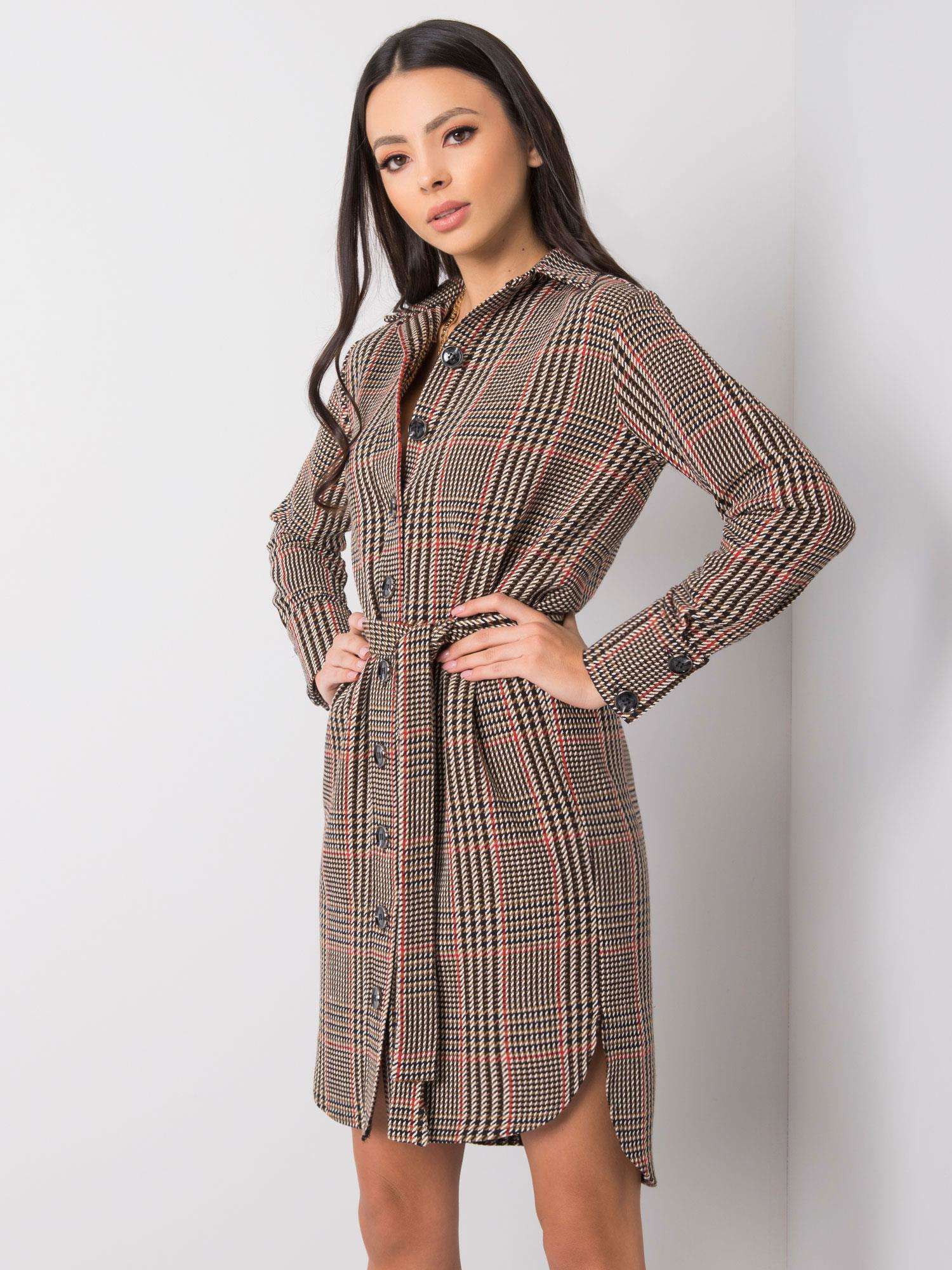 Rochie dama, Fashionhunters i523_LK-SK-508385.10brązowy