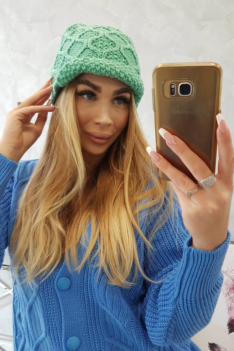 Cap with fleece Roma Bis K235 mint