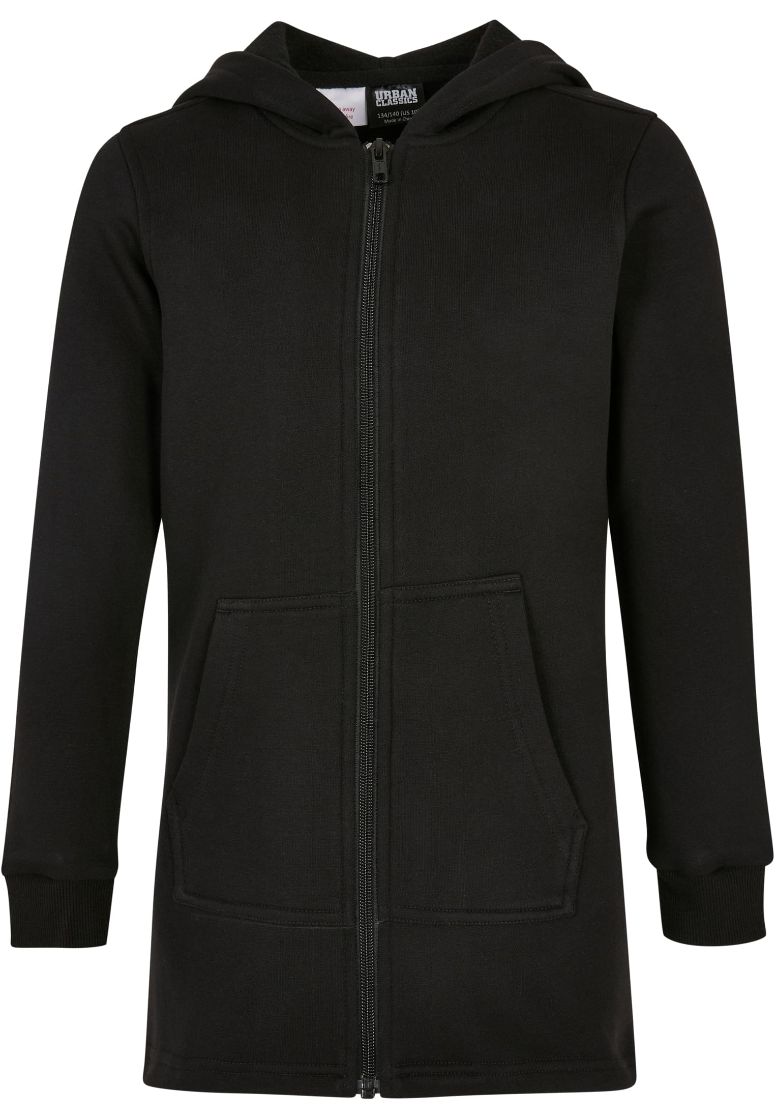 Girls' Sweatshirt Parka Black