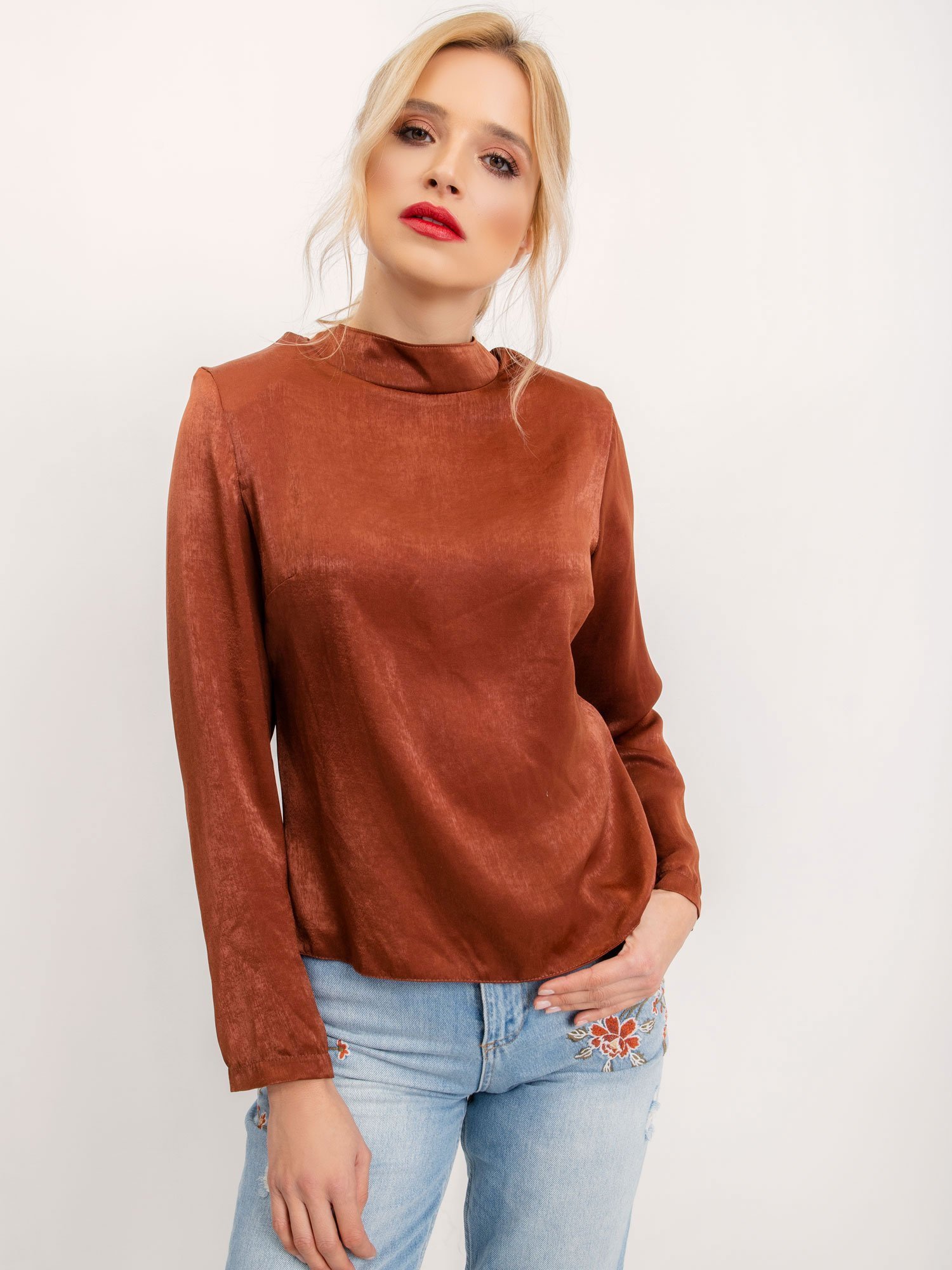 Bluza pentru femei maro BSL
